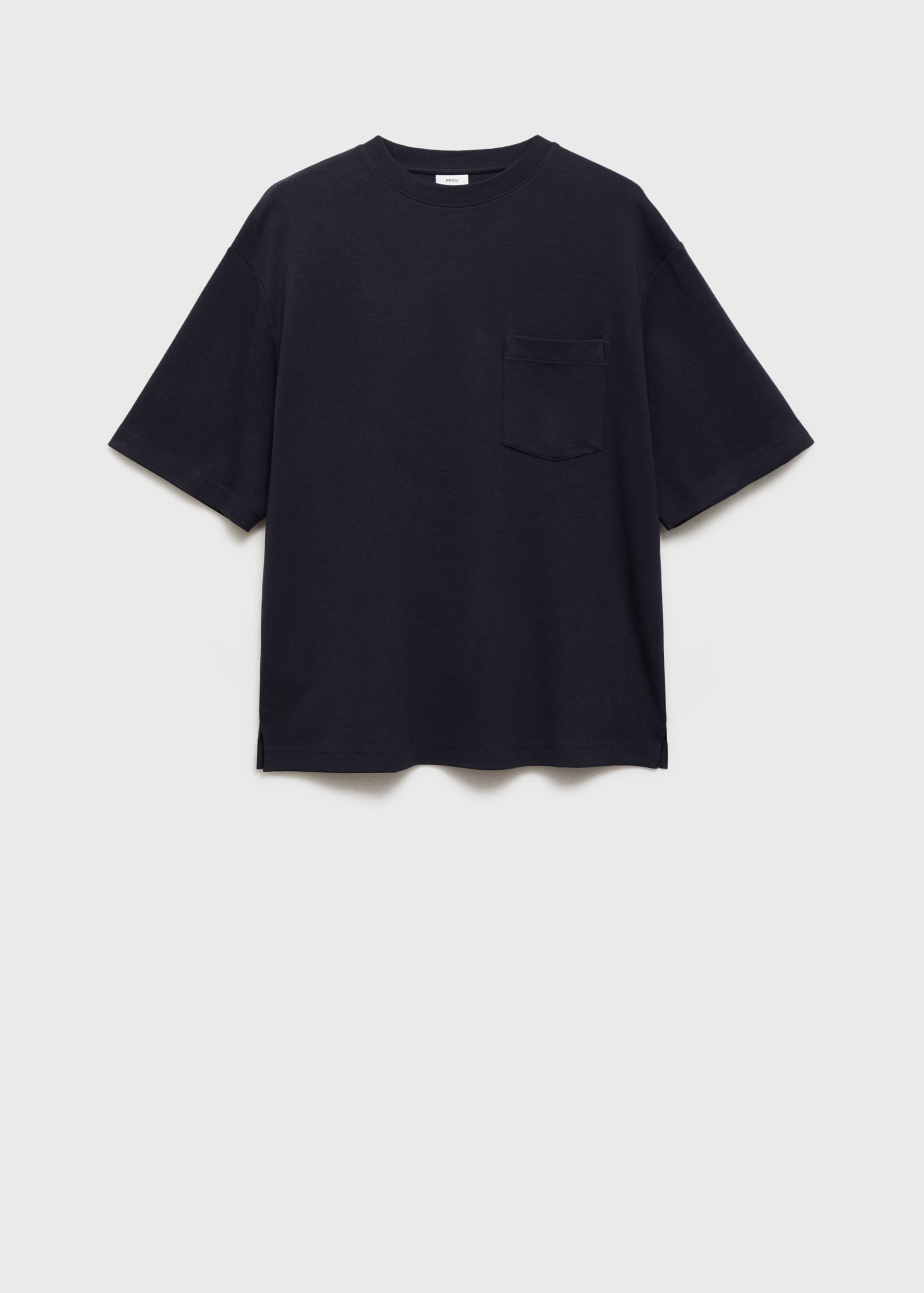 Oversize cotton pocket T-shirt - Article without model
