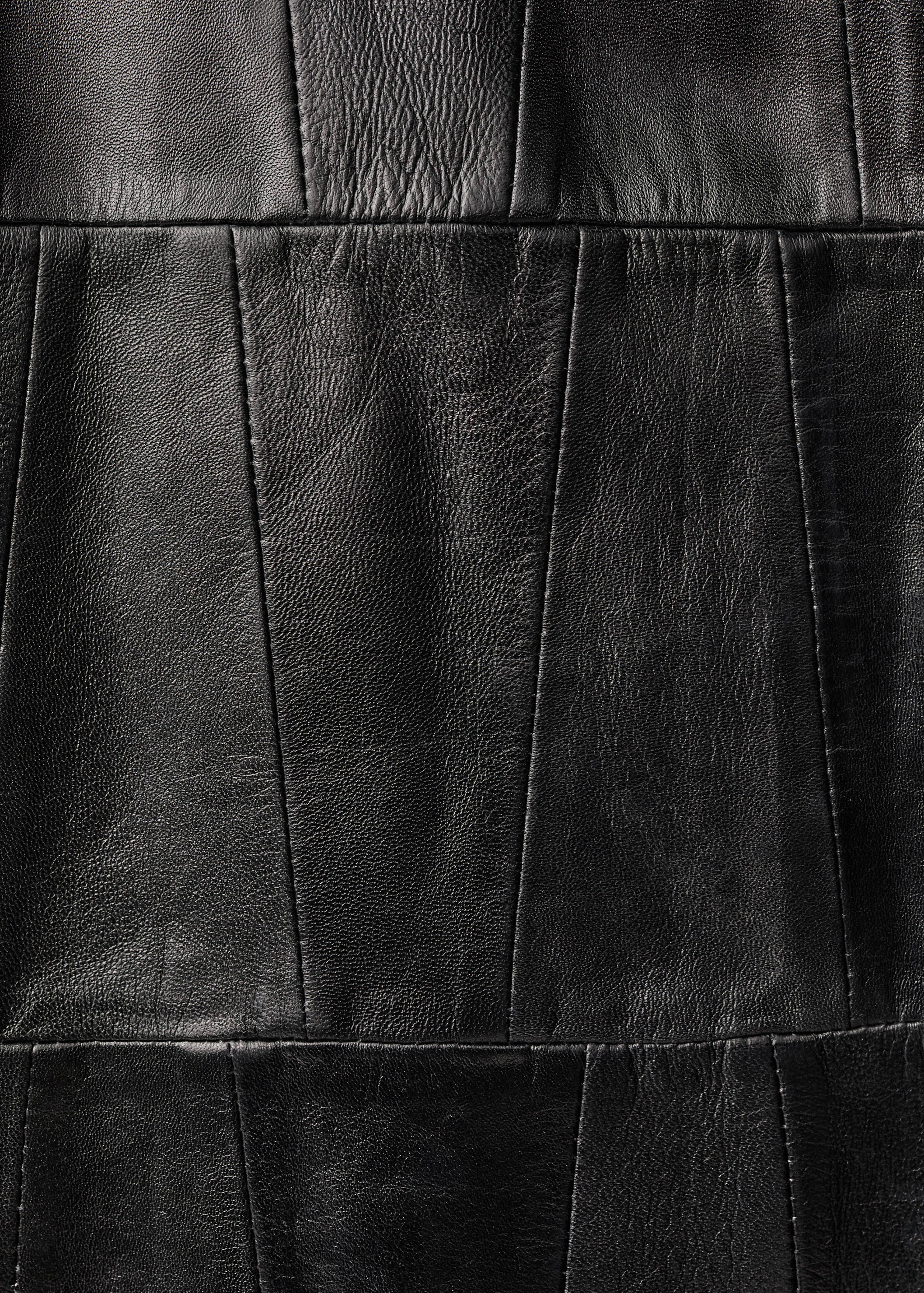 Oversized patchwork leather coat - Details of the article 0