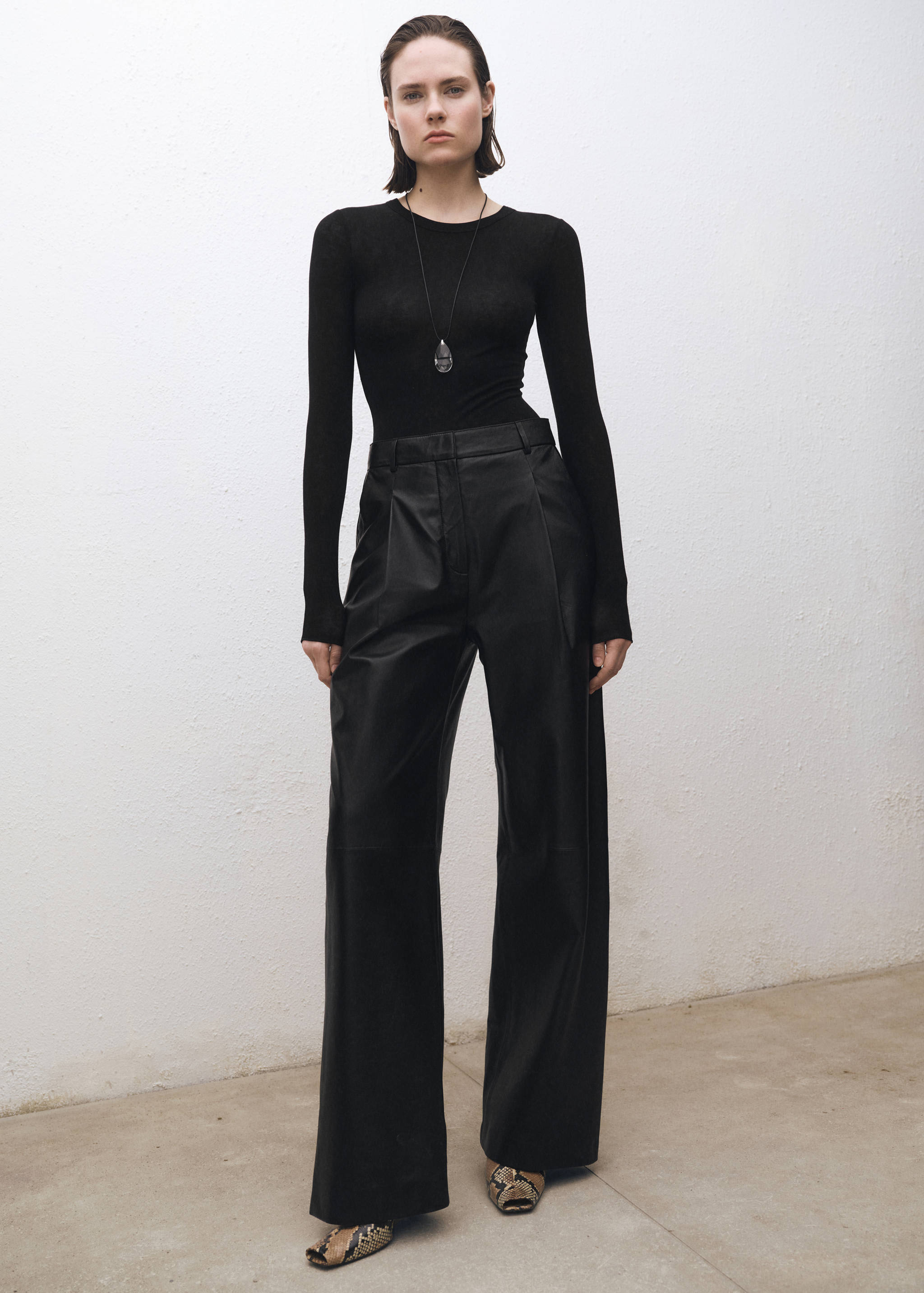 Long-sleeved wool-blend t-shirt - General plane