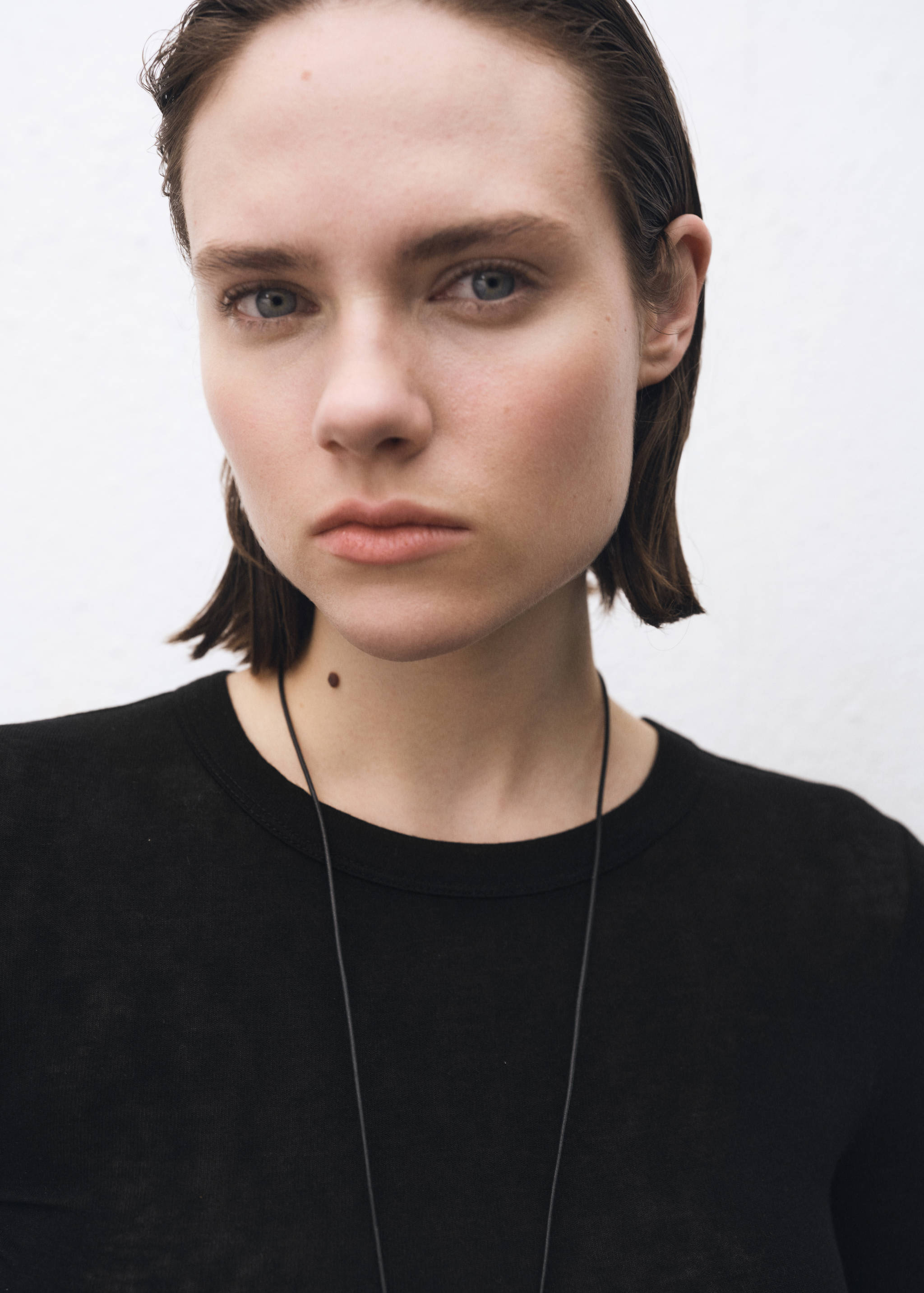 Long-sleeved wool-blend t-shirt - Details of the article 1