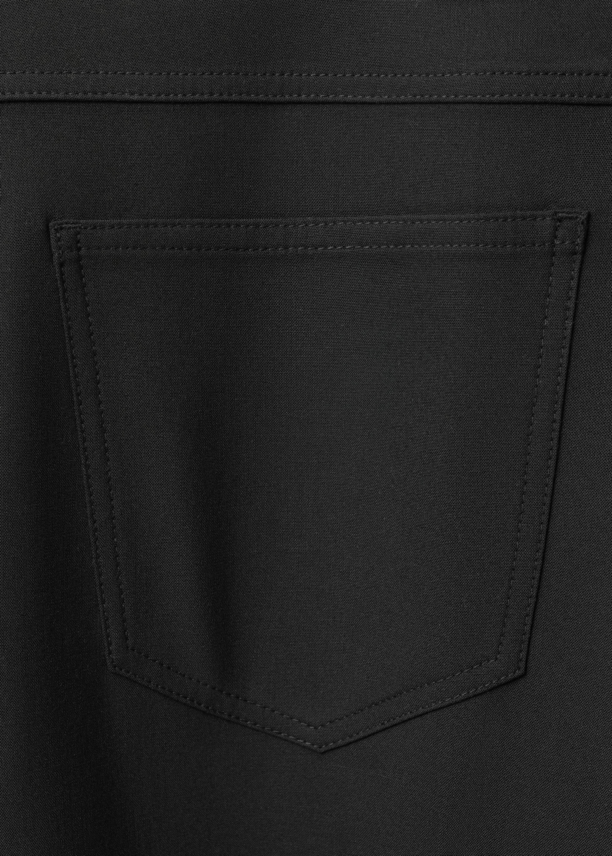 Комбинированные брюки-джоггеры из смесовой шерсти - Деталь изделия 0