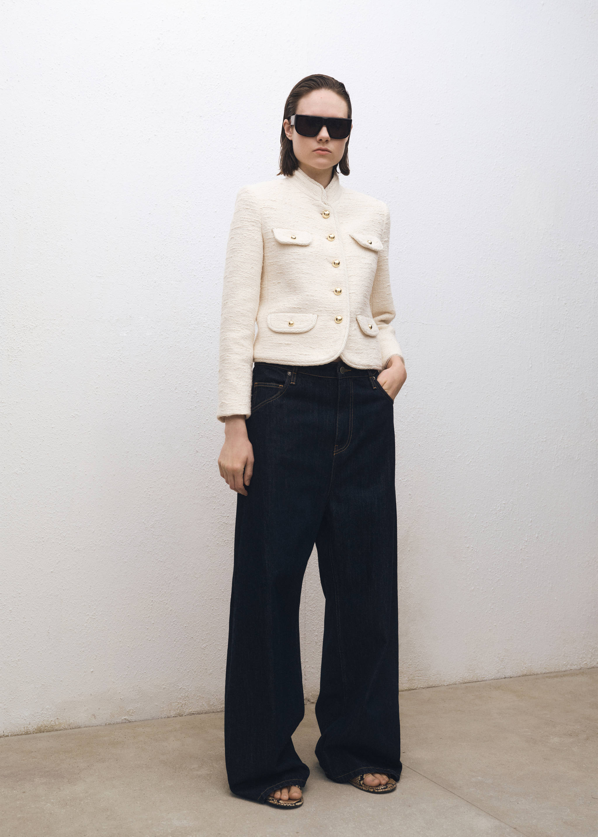 Tweedjacka med kragrem - Allmän bild