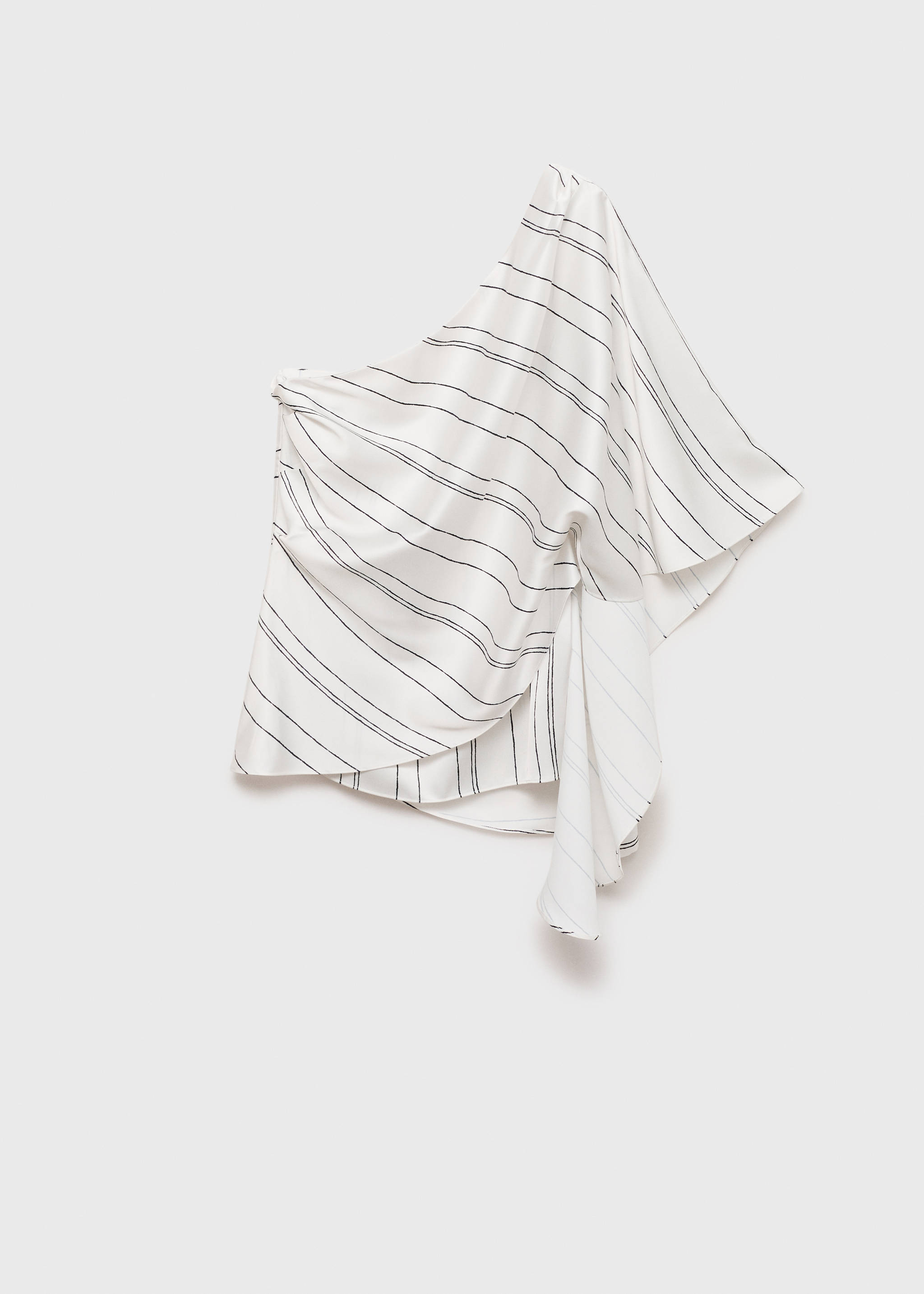 Asymmetrical striped blouse - Article without model