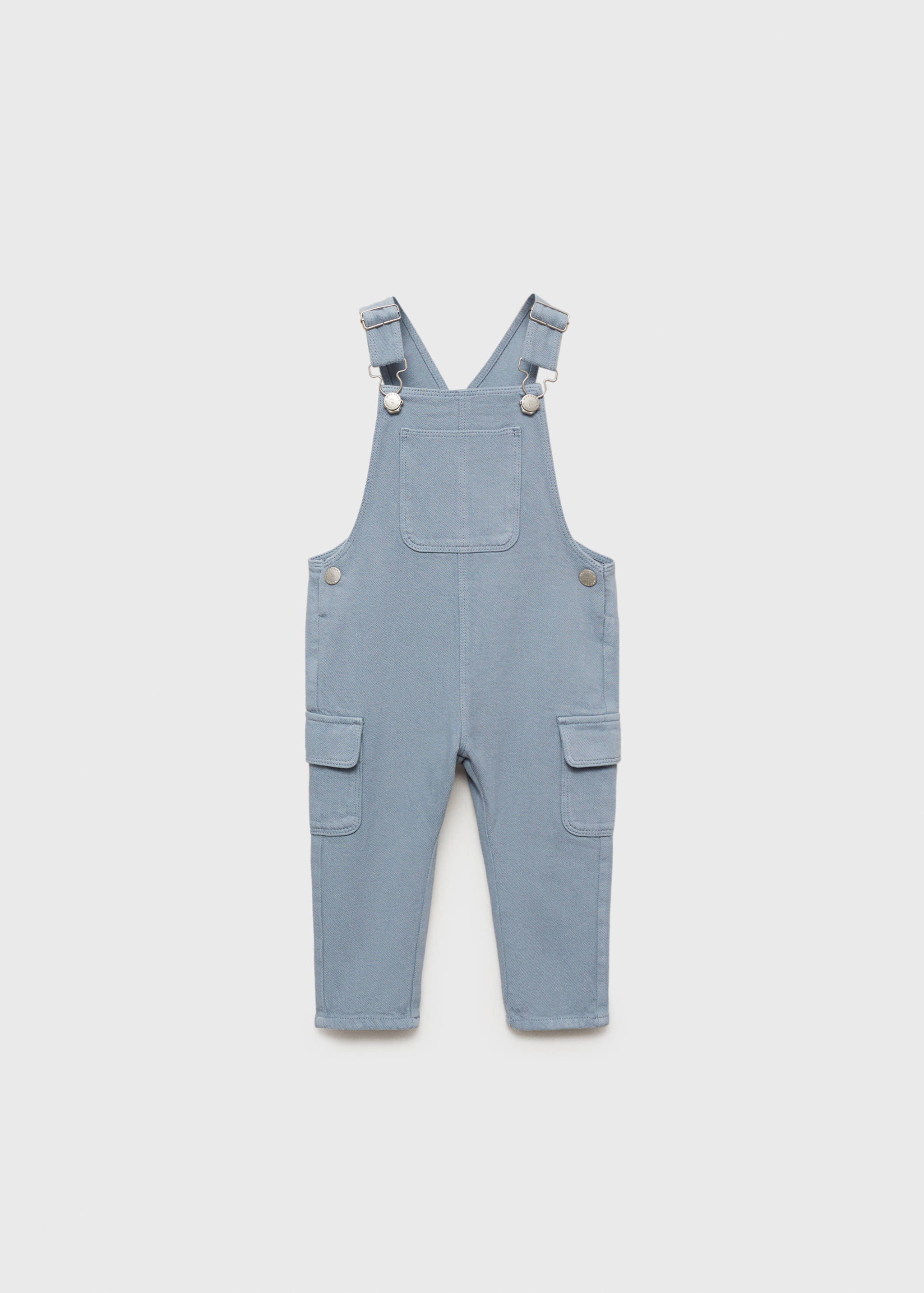 Long denim overalls with pocket - Article without model