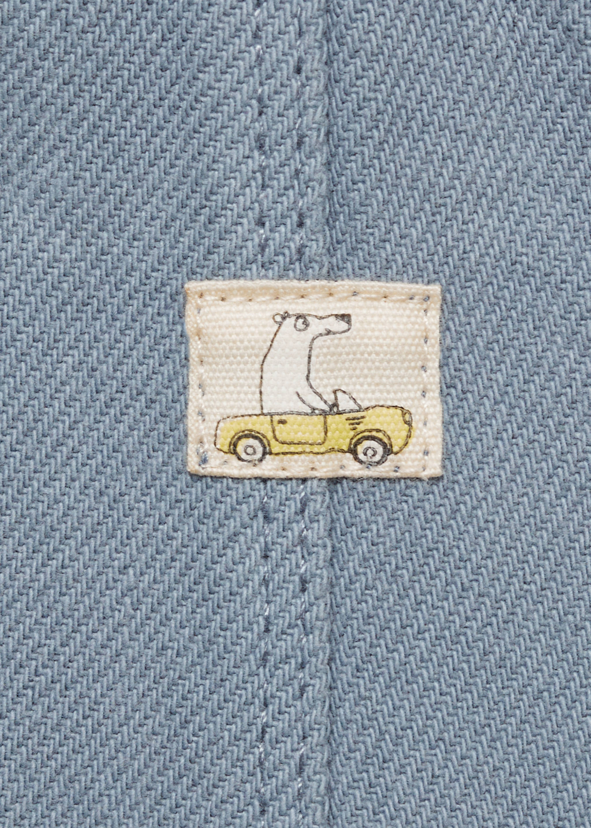 Long denim overalls with pocket - Details of the article 8