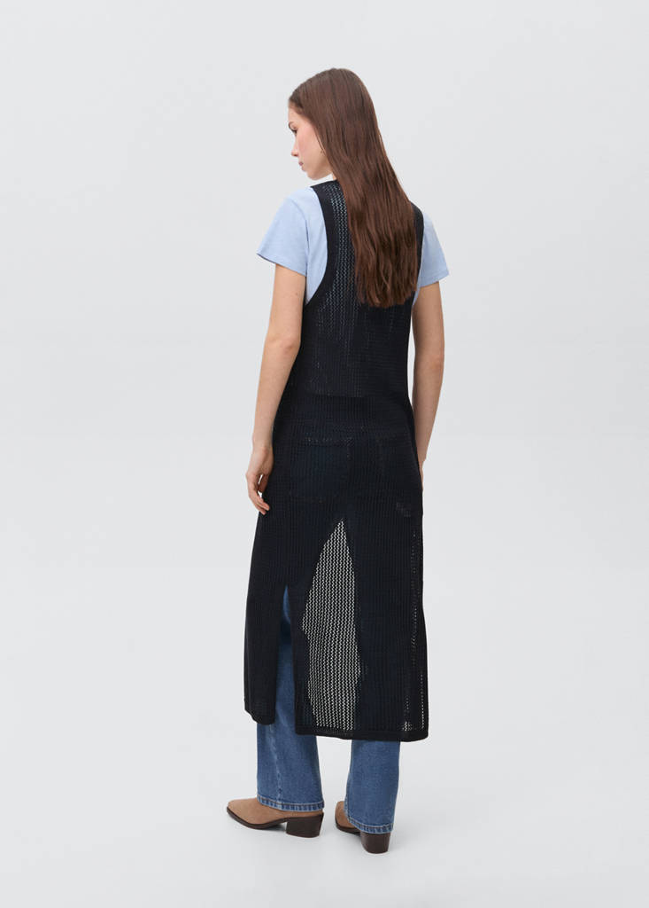 Long gilet — Dark Navy