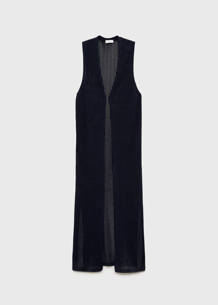 Long gilet — Dark Navy