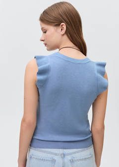 V-neck top — Sky Blue 6