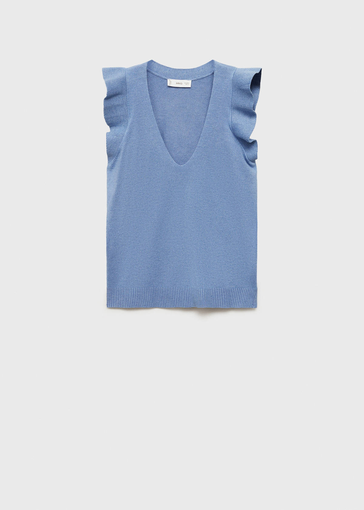V-neck top — Sky Blue