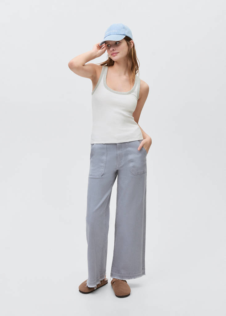Panel contrast top — Off White