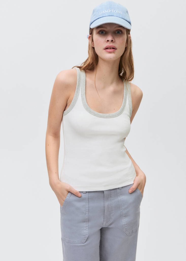 Panel contrast top — Off White