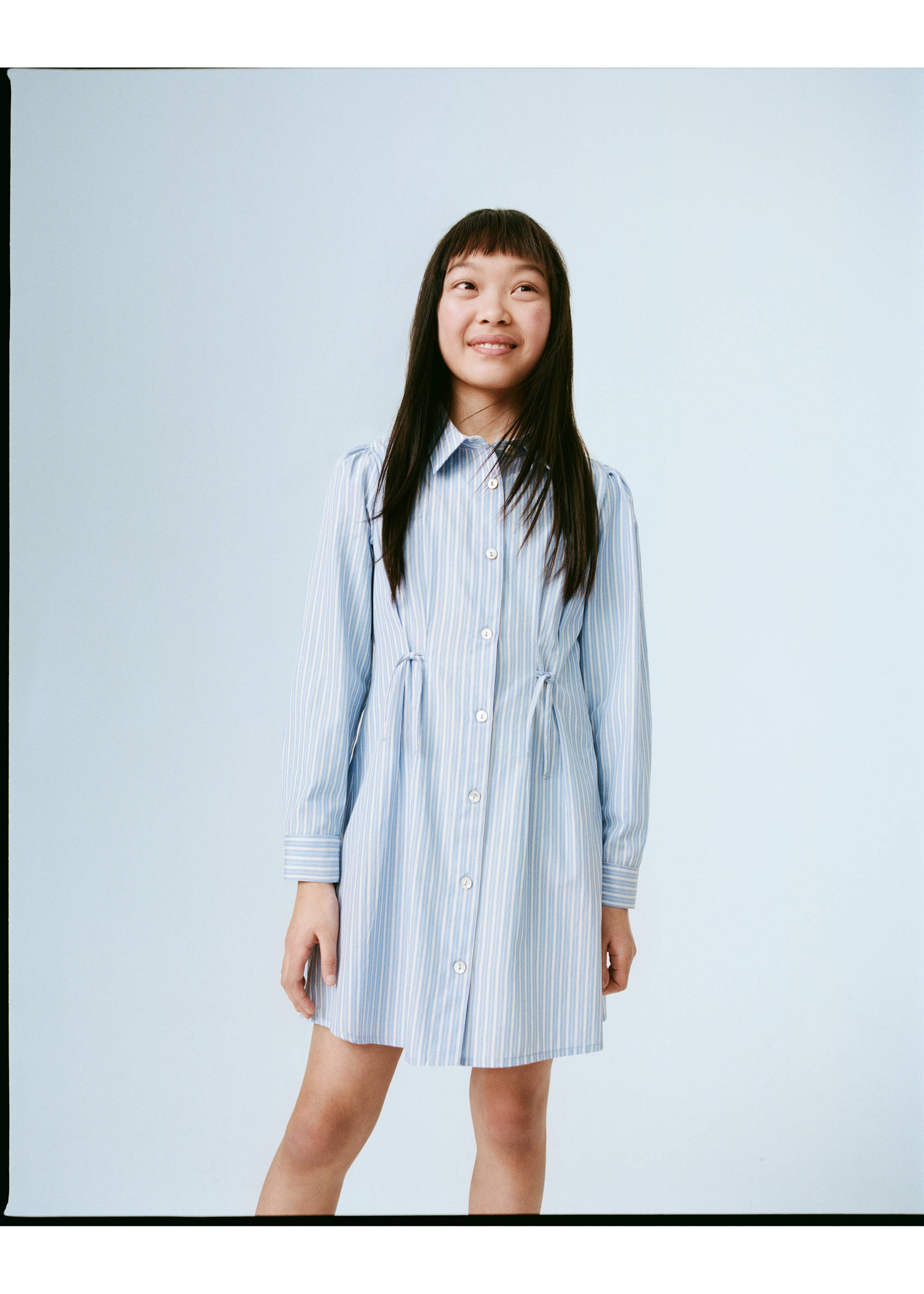 Robe chemisier à rayures - Plan général