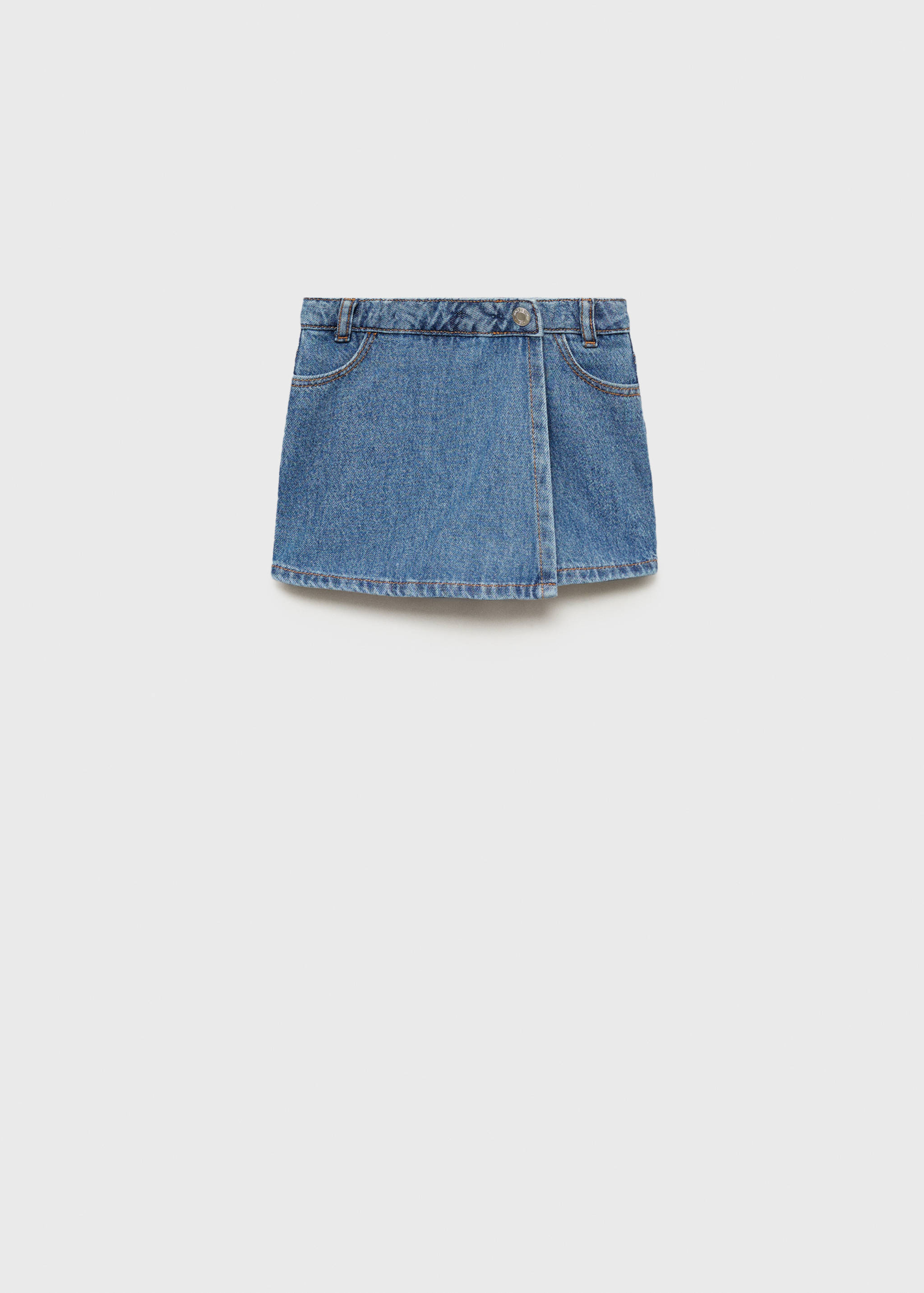 Wrapped denim skort - Article without model