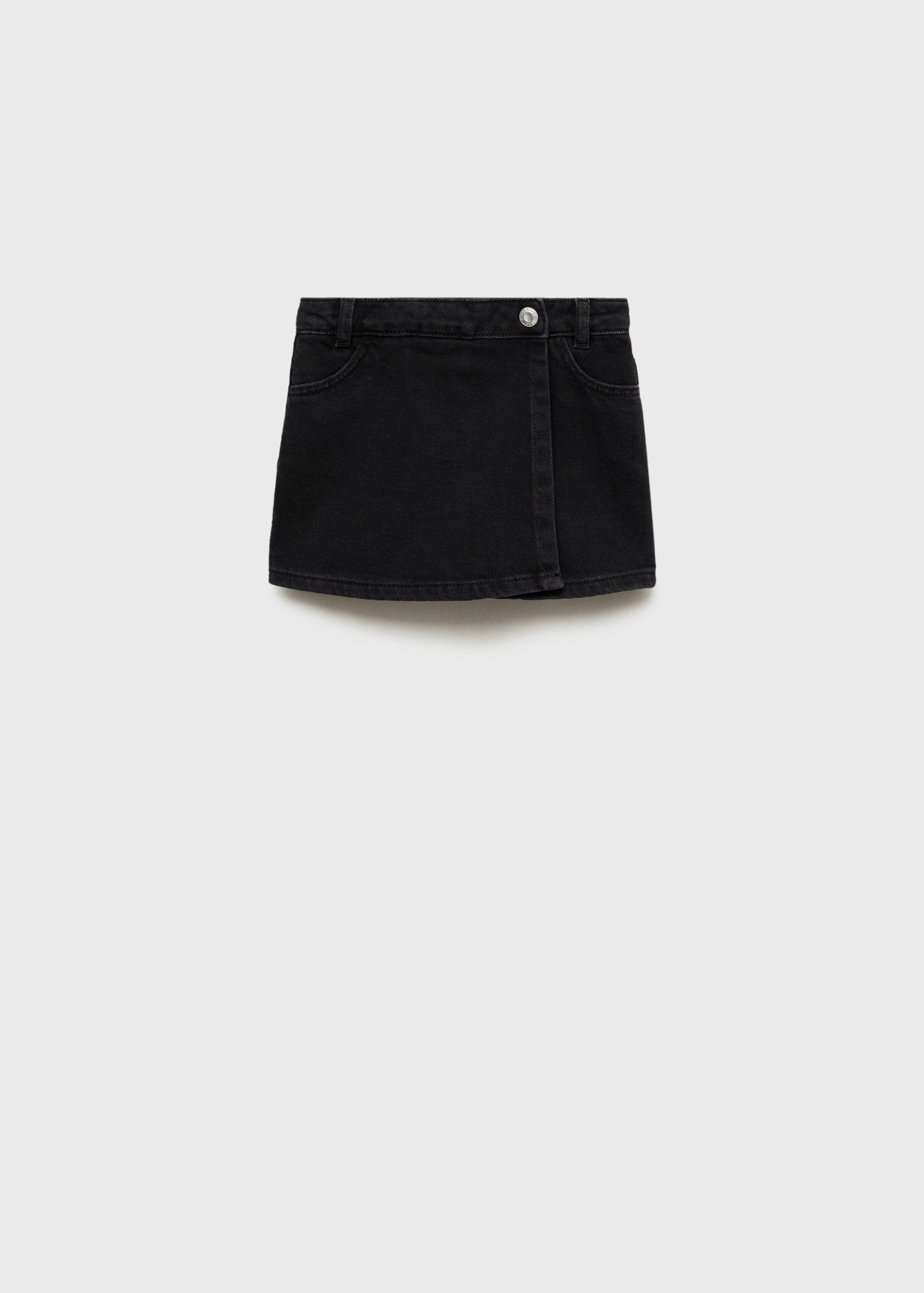 Wrapped denim skort - Article without model