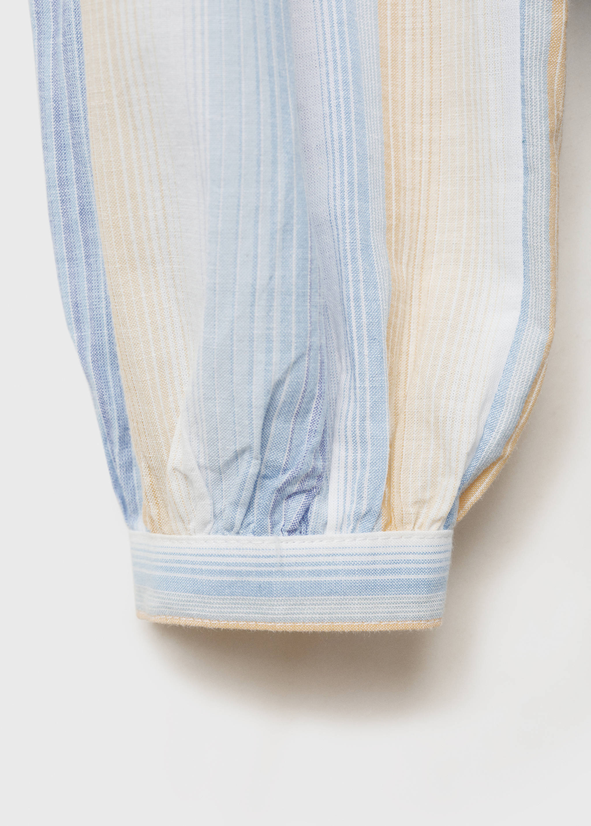 Striped gathered dress - Details of the article 8