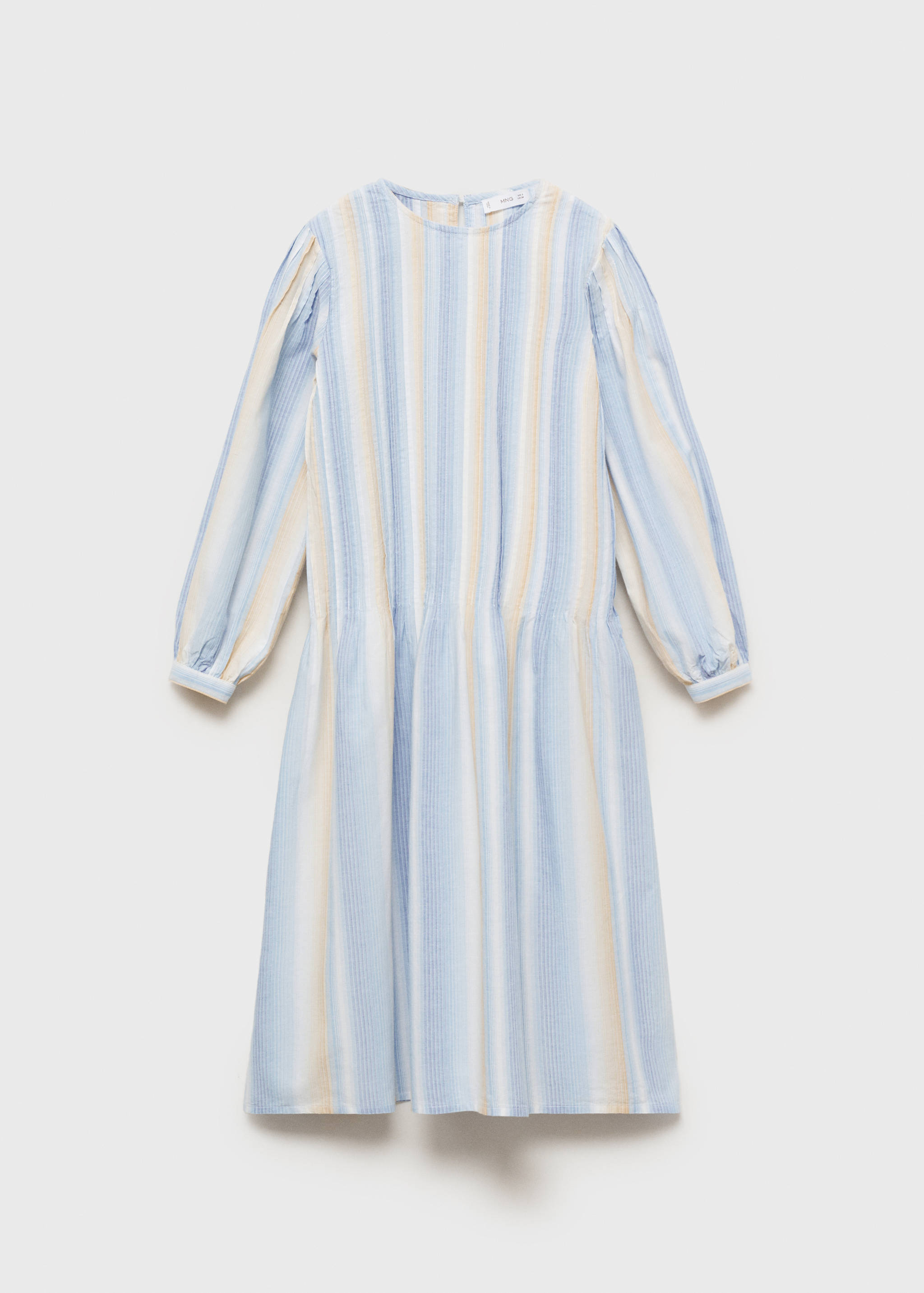 Striped gathered dress - Article without model