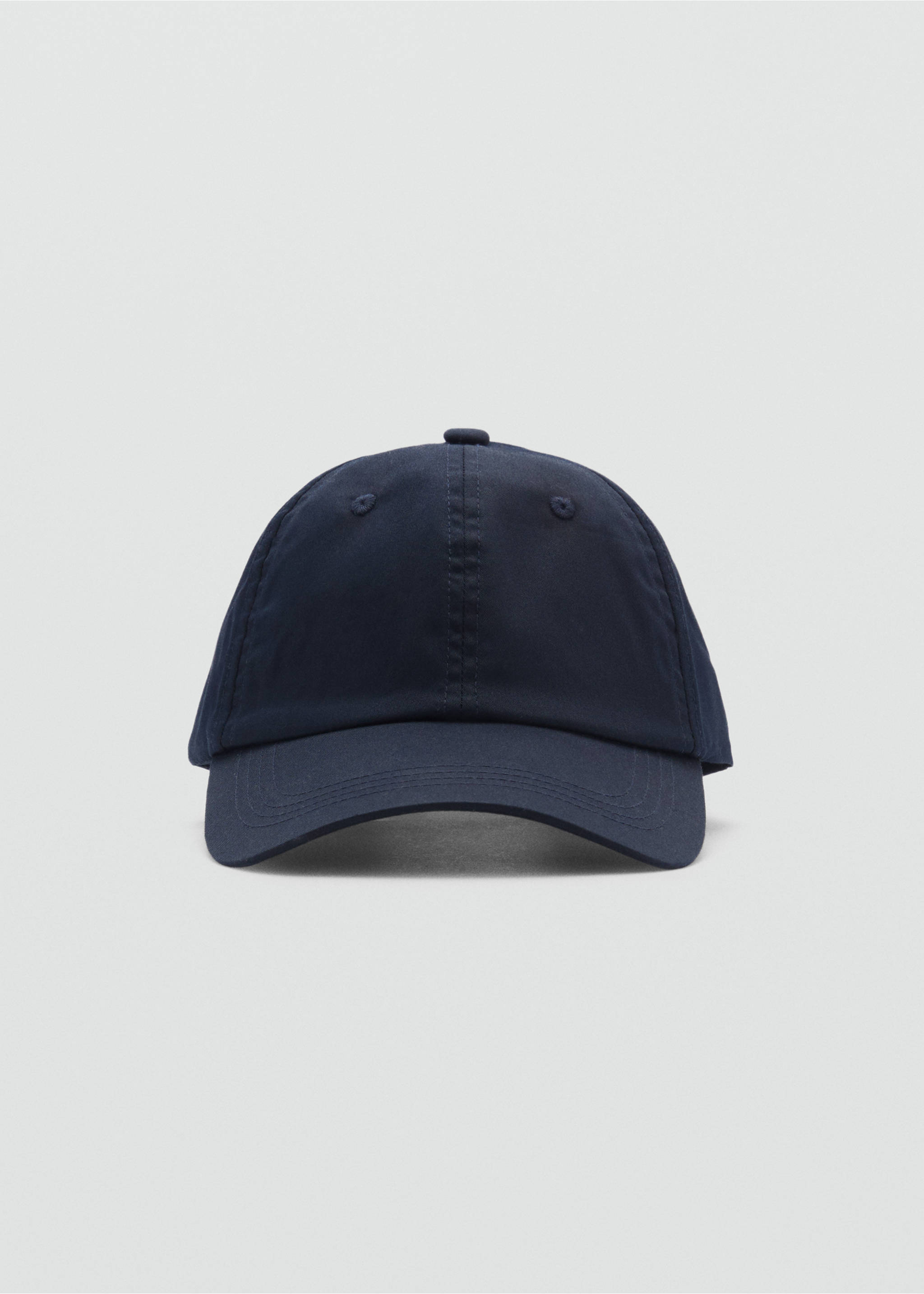 Gorra algodón visera - Plano medio, Azul marino oscuro. Ref: 87074797-00.