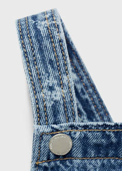 Printed denim pinafore — Medium Blue 5