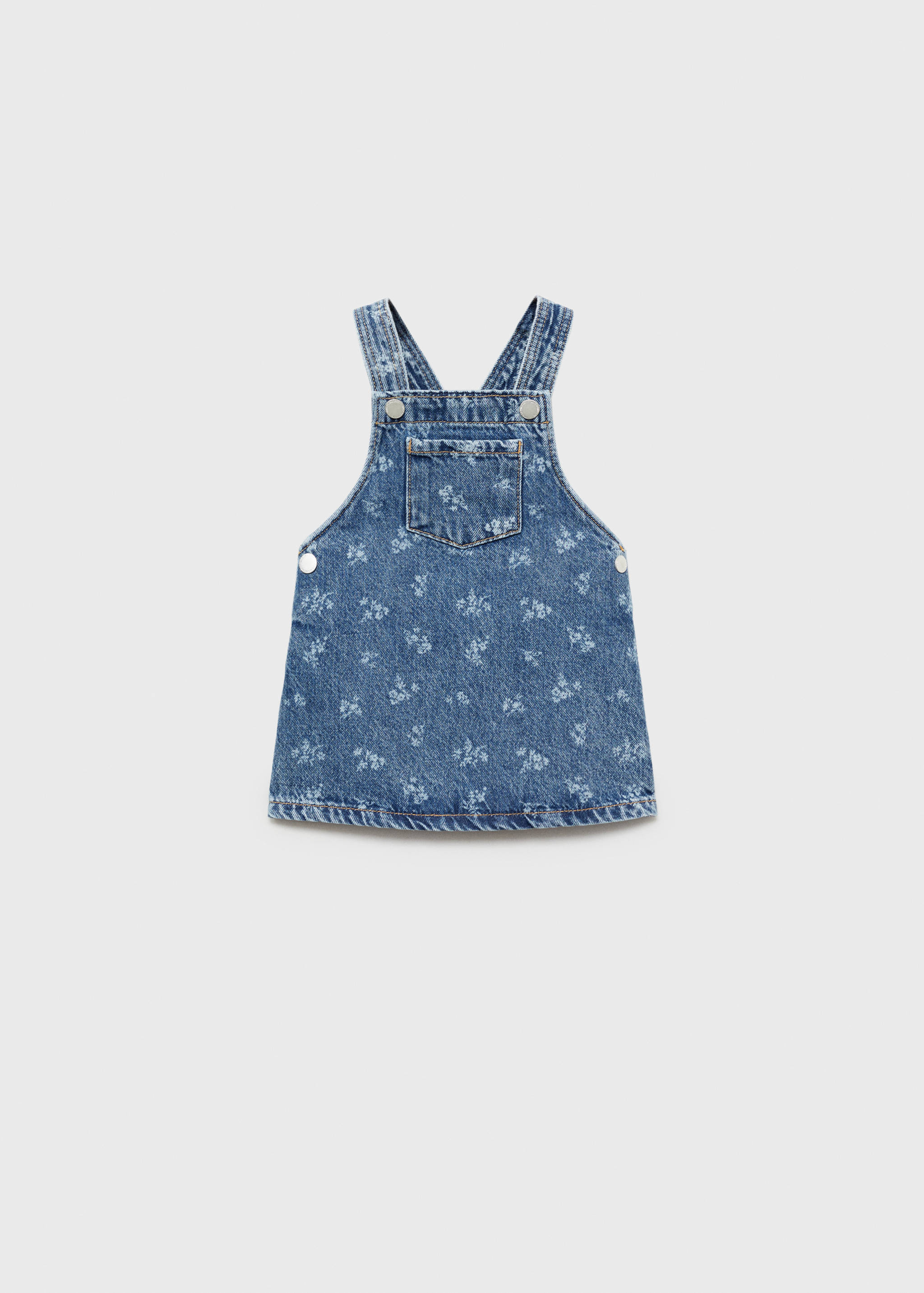Printed denim pinafore - Article without model