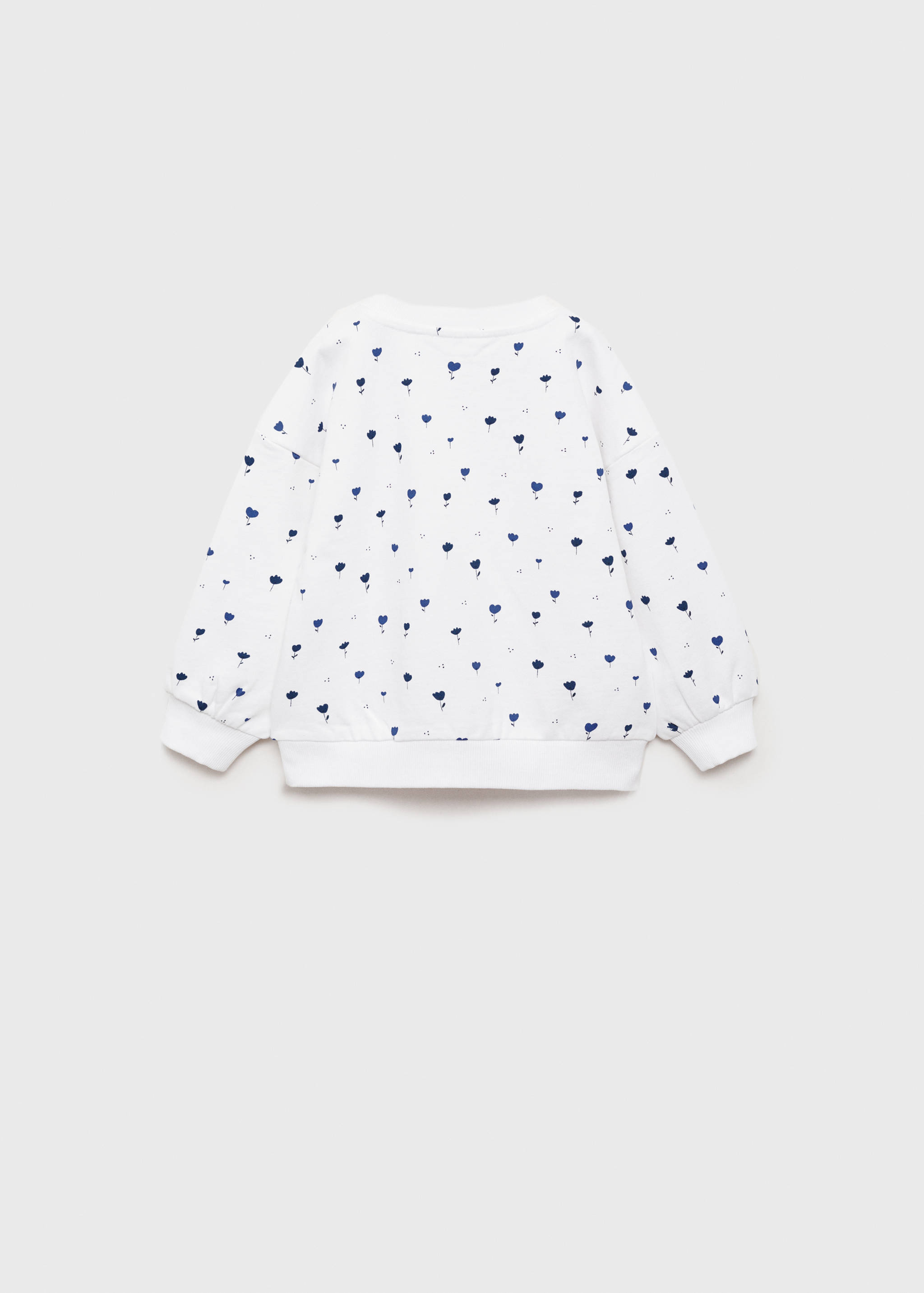 Printed cotton sweatshirt - Reverse of the article