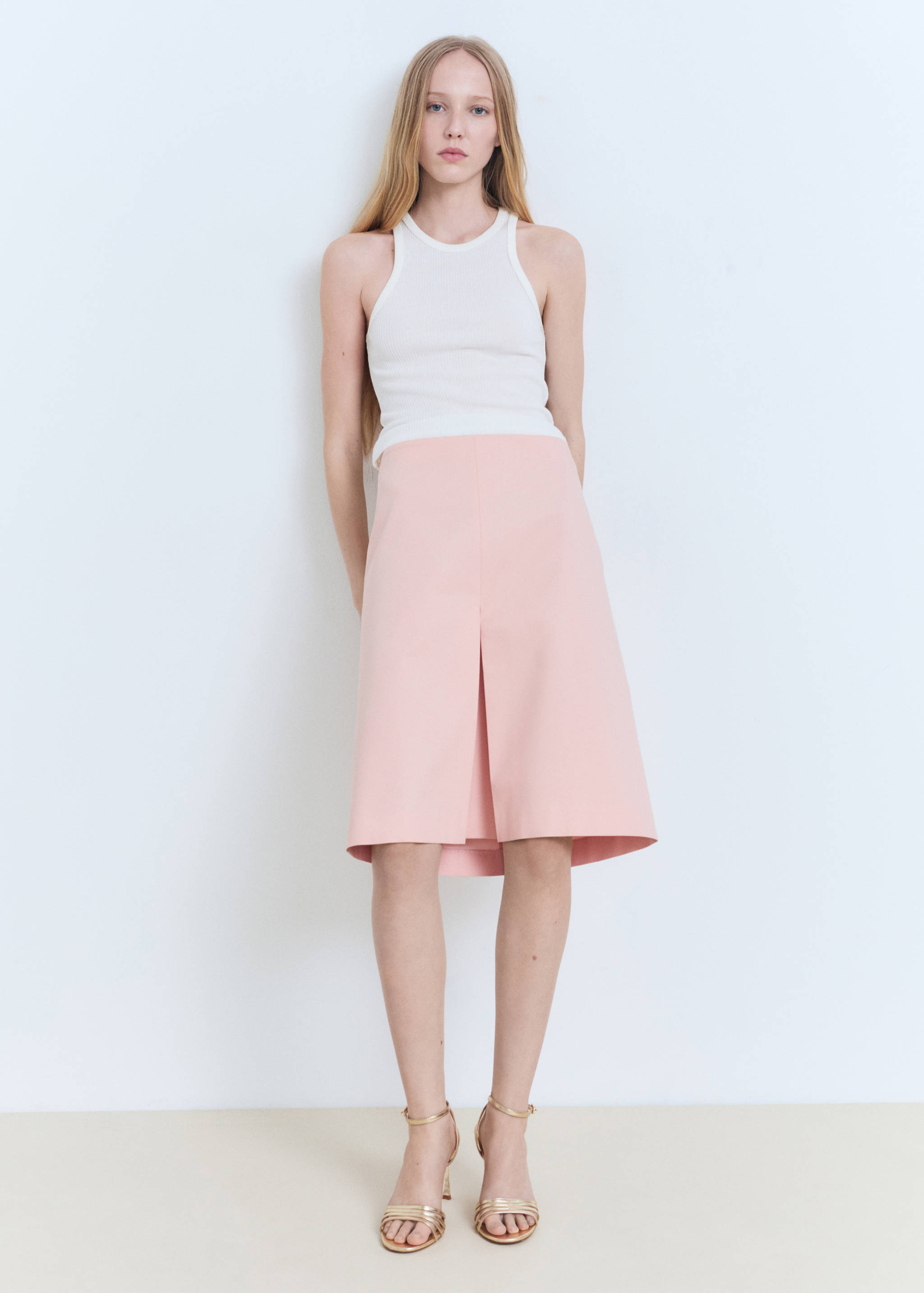 Högklackade sandaler med kombinerade remmar - Detaljer om artikeln 9