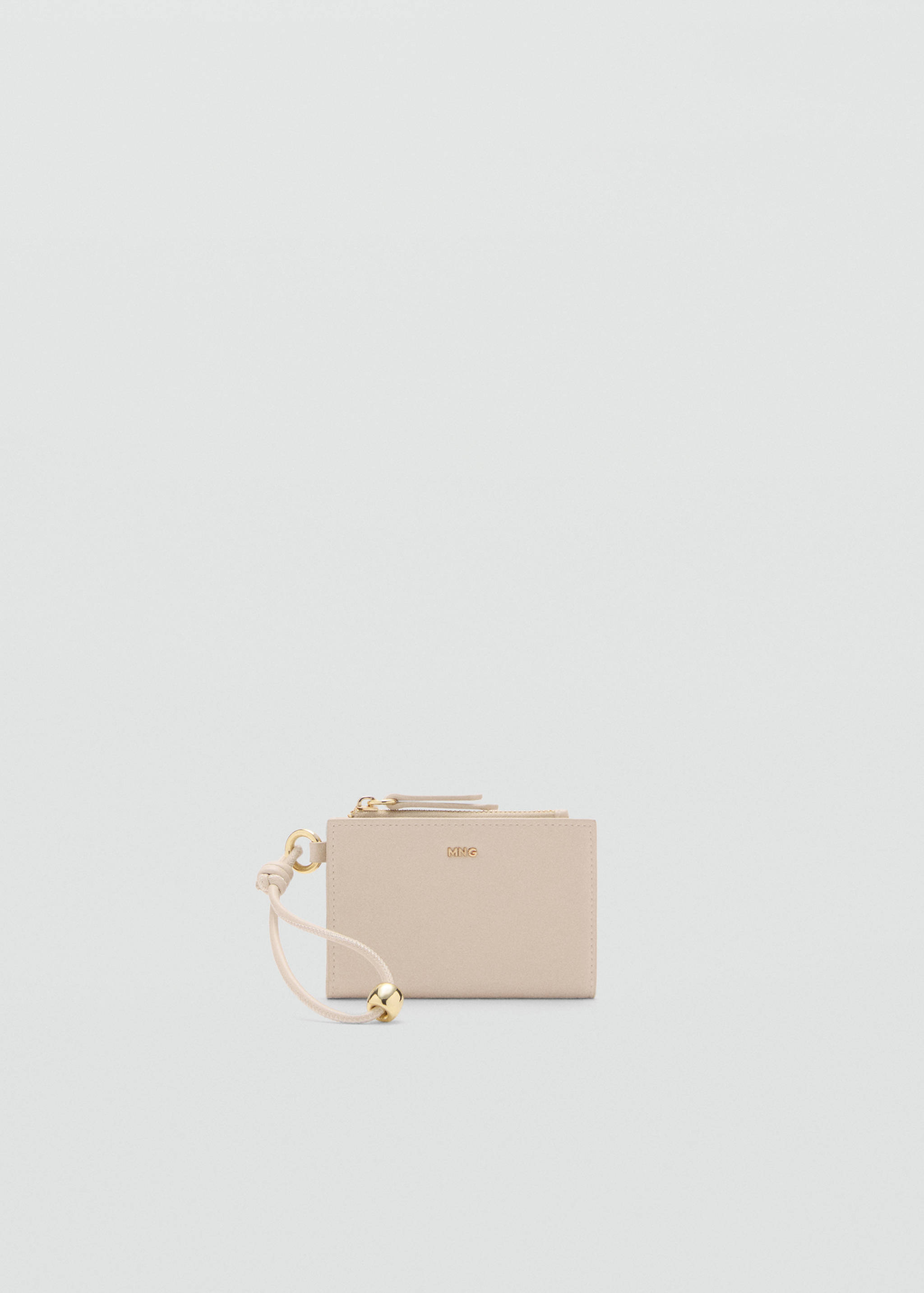 Faux-leather purse with zip - Article without model