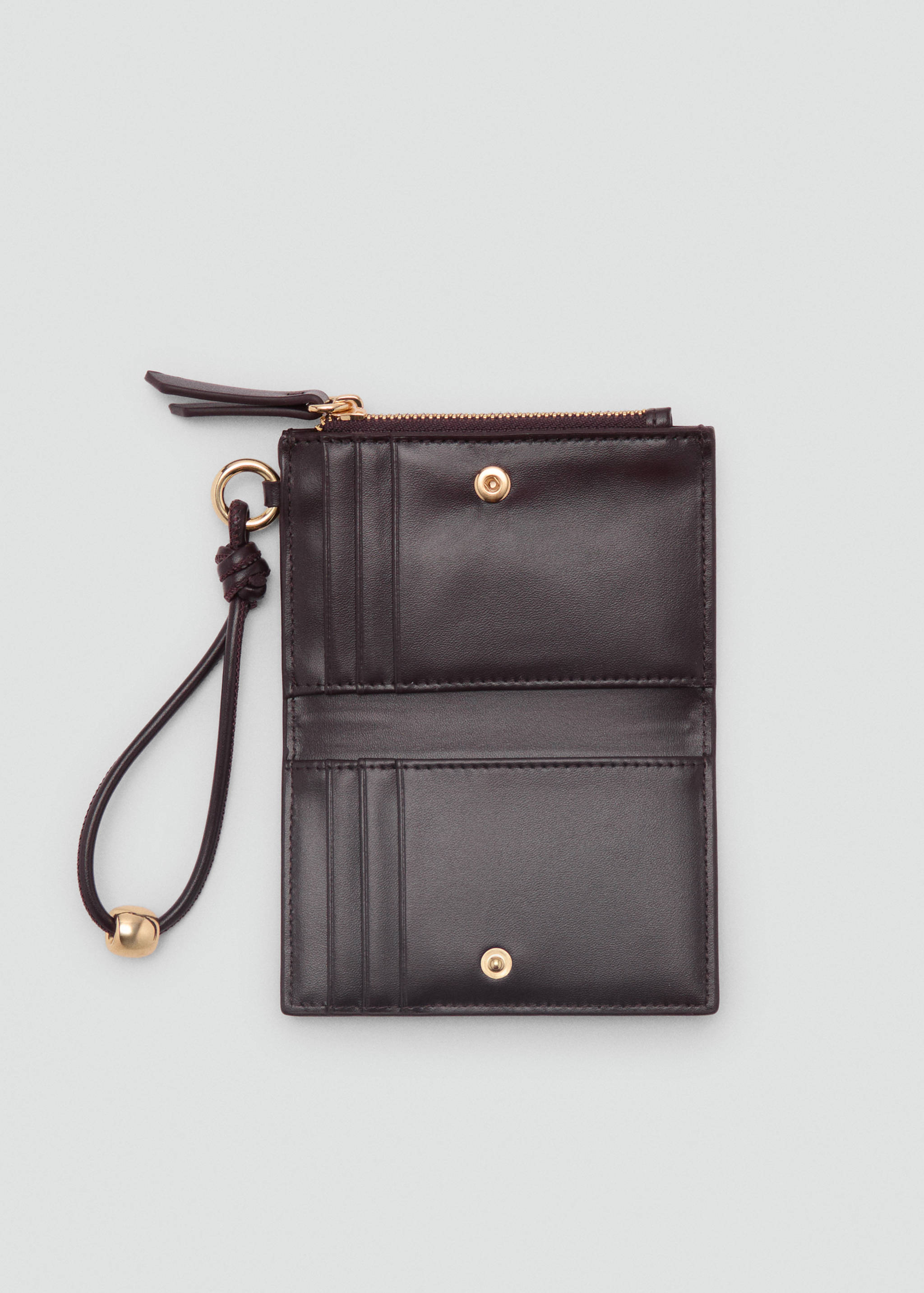 Faux-leather purse with zip - Details of the article 1