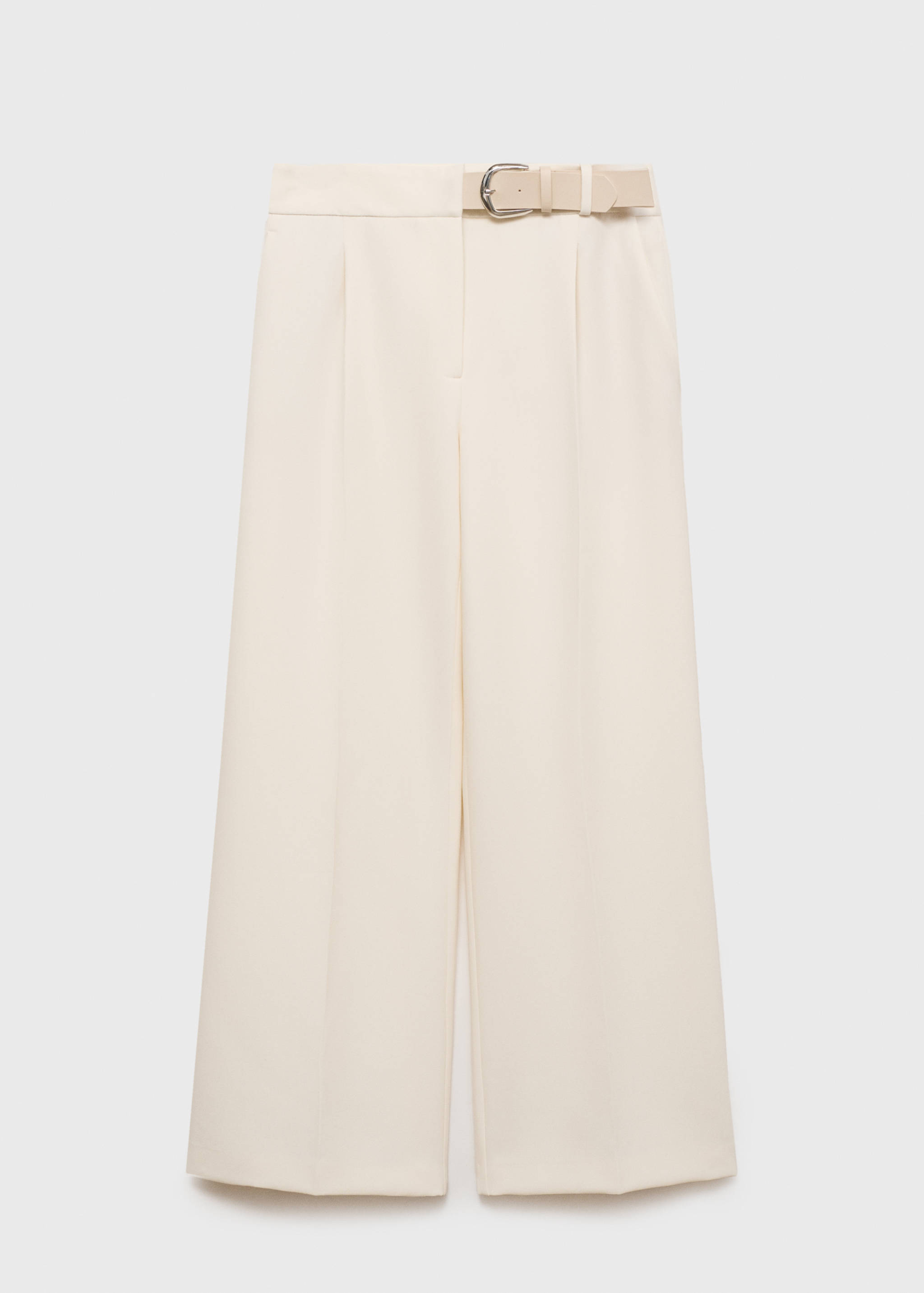 Belt straight-fit trousers - Article without model