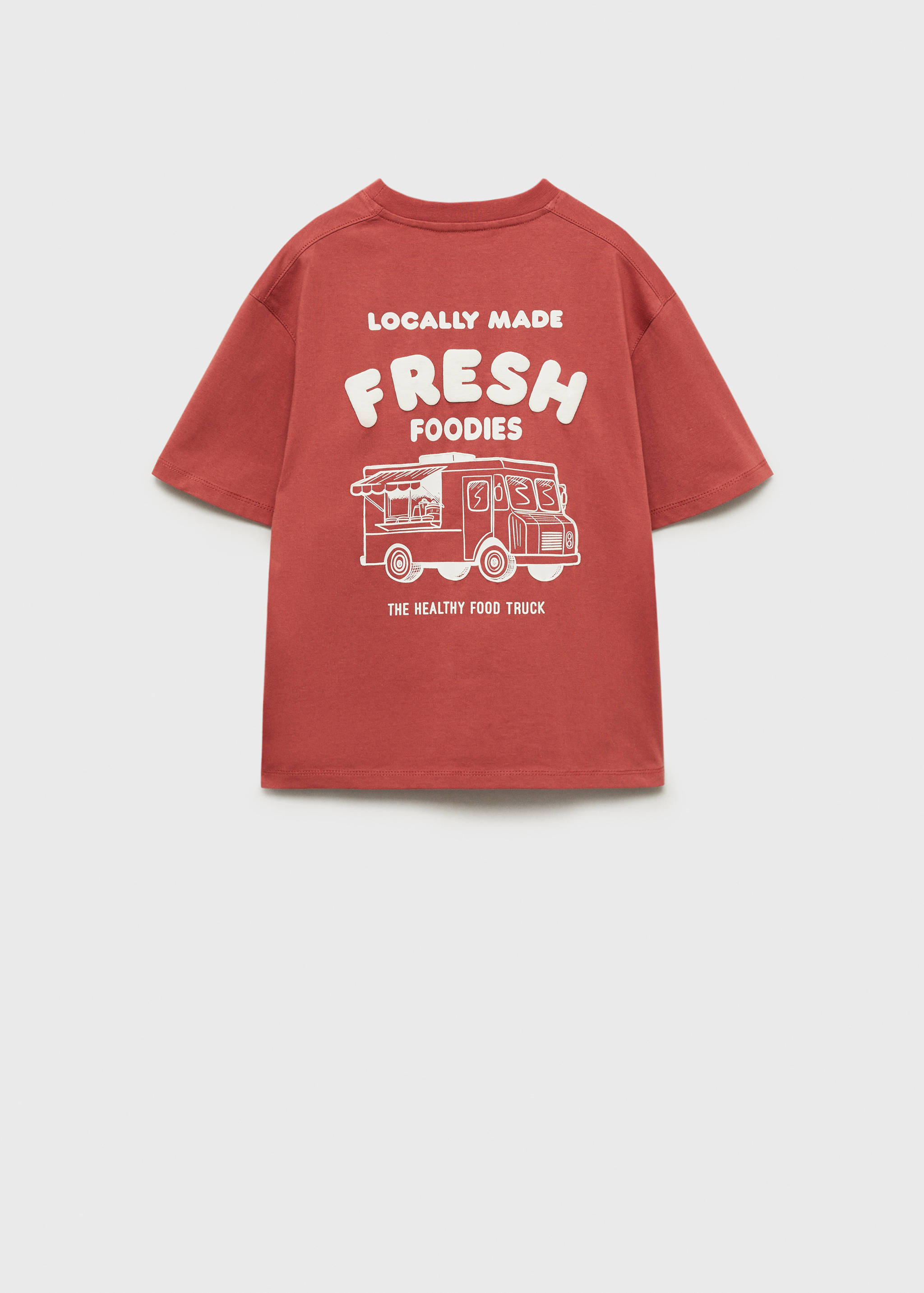 Embossed printed t-shirt - Reverse of the article