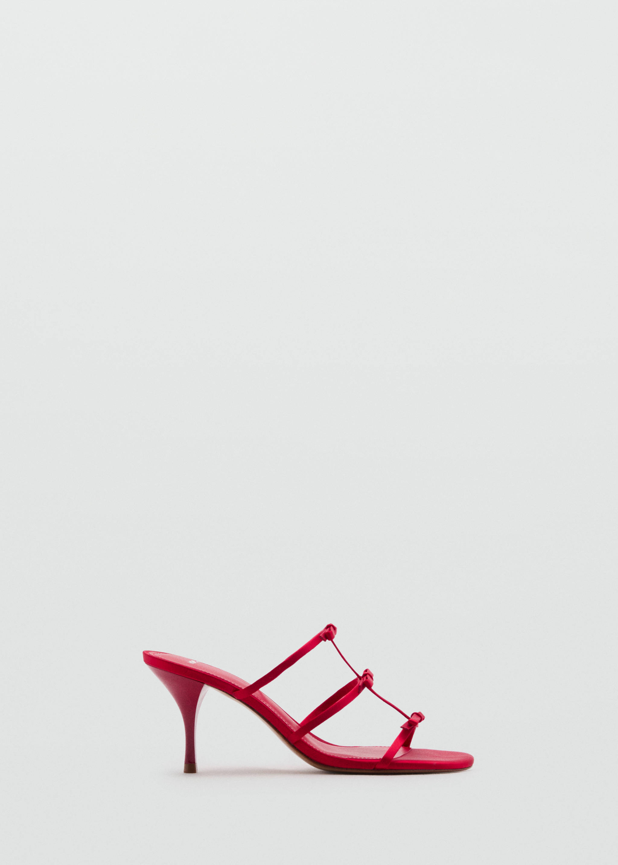 Strappy heeled sandals with bow detail - Article without model