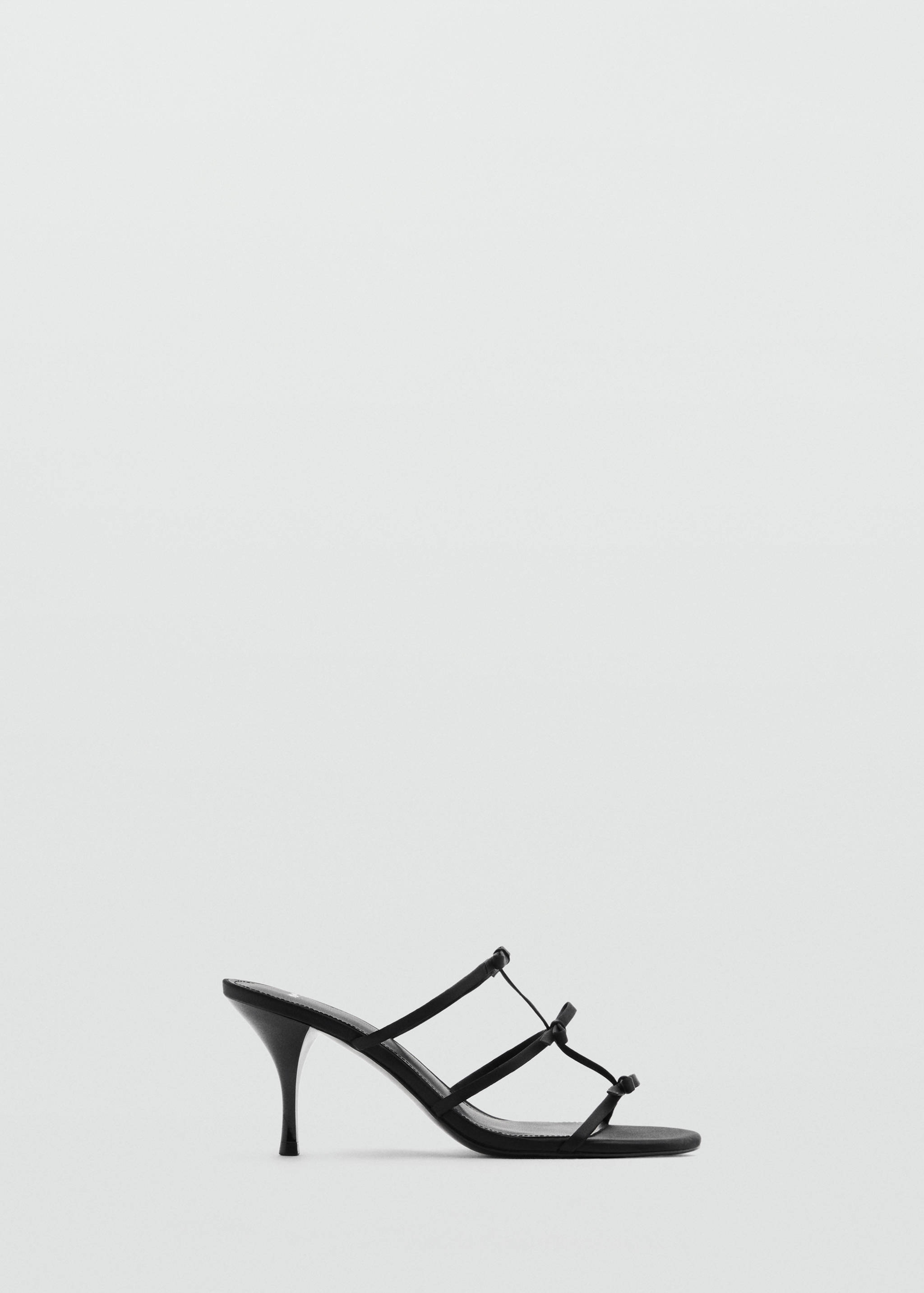 Strappy heeled sandals with bow detail - Article without model