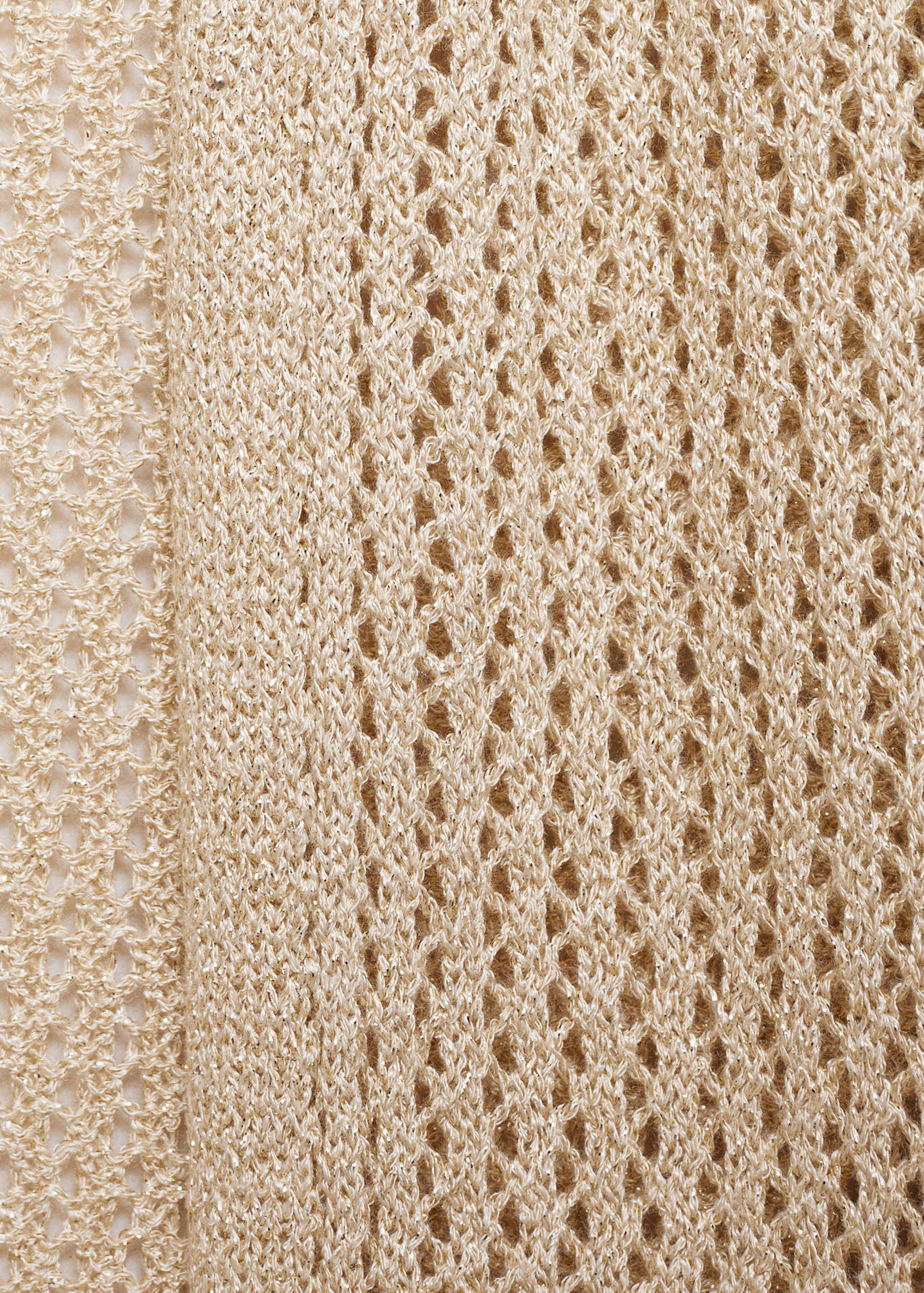 Long knitted cardigan with lace accents - Details of the article 8