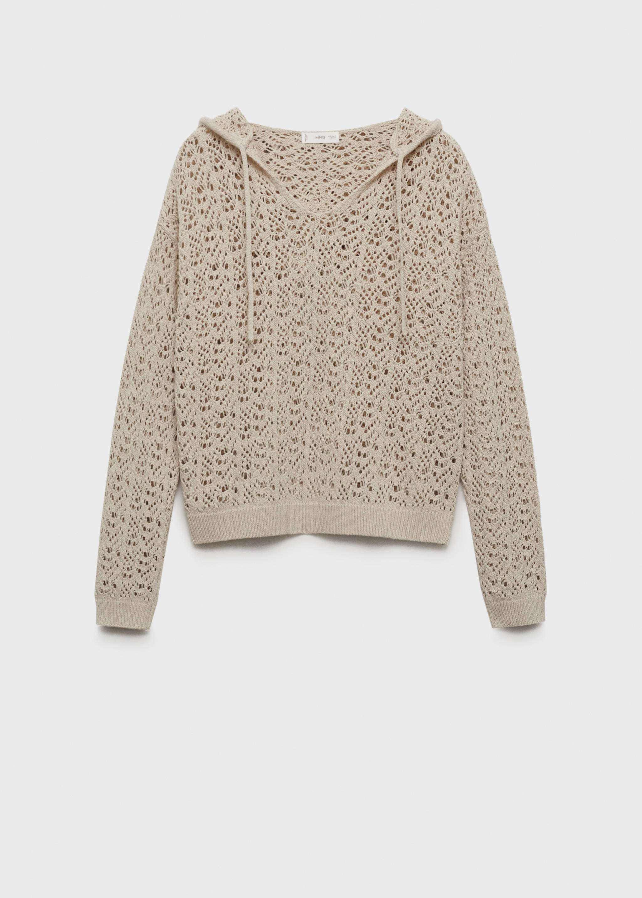Jersey punto calado capucha - Artículo sin modelo
