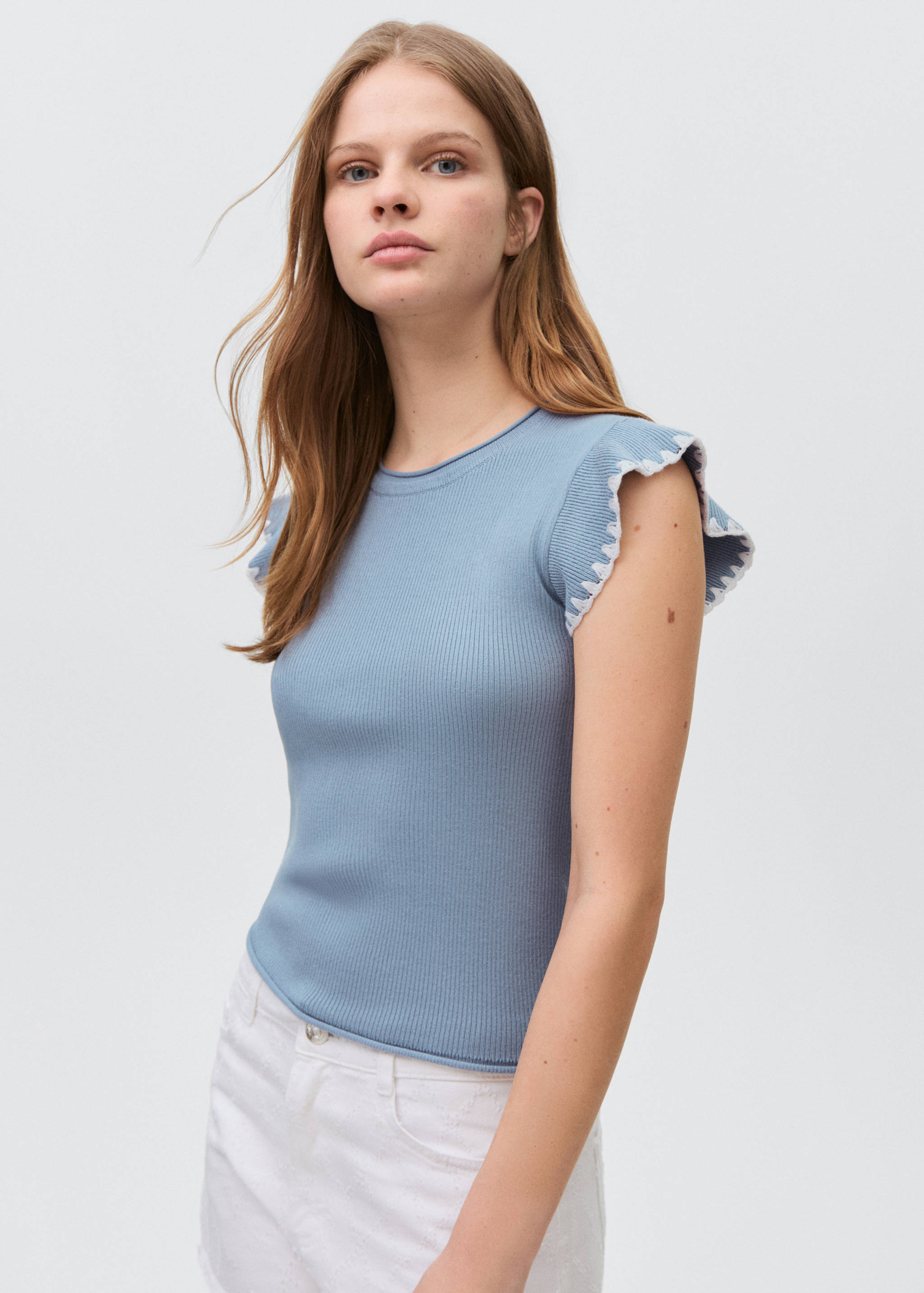 Ruffle detail top - Medium plane