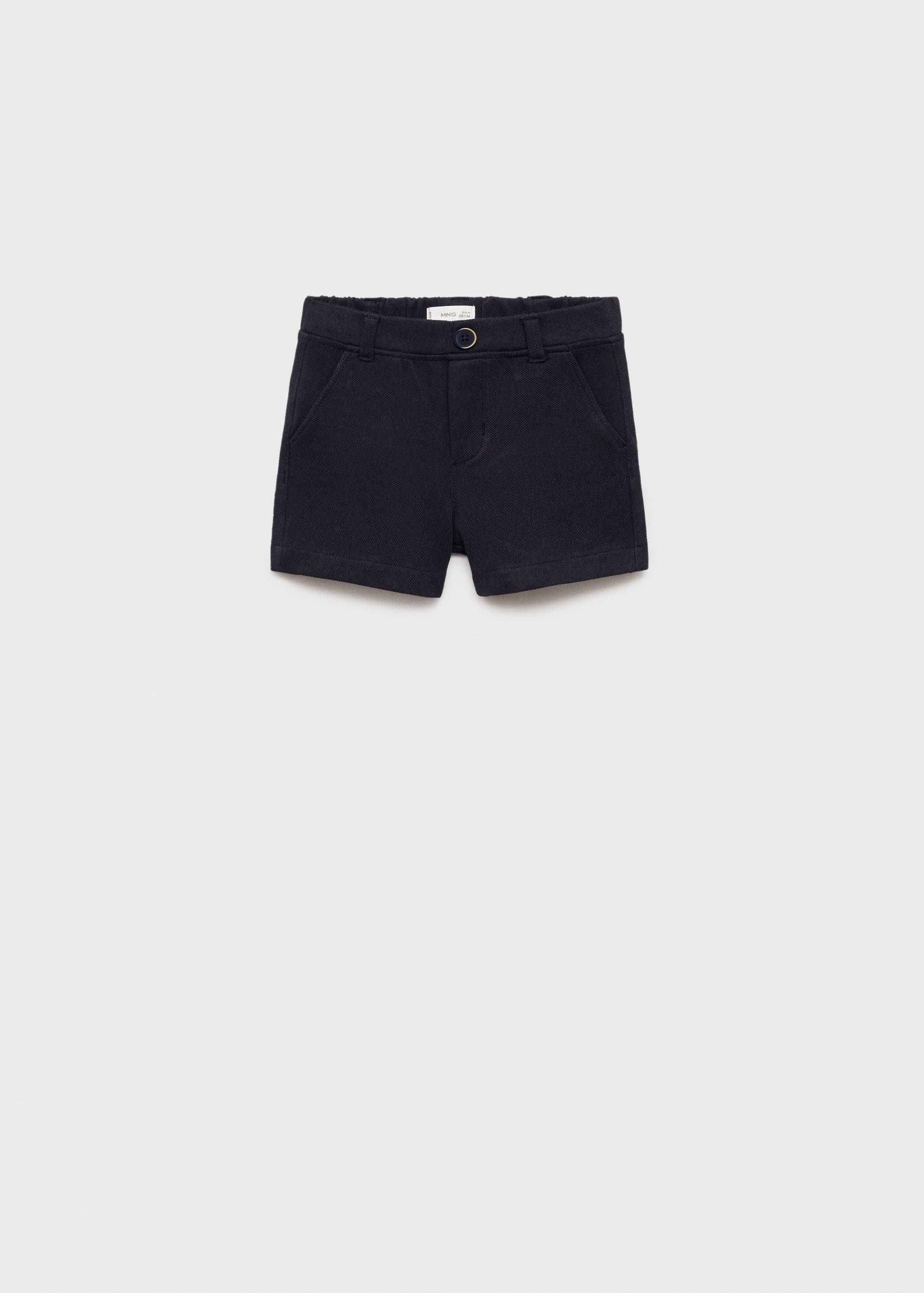 Cotton piqué Bermuda shorts - Article without model