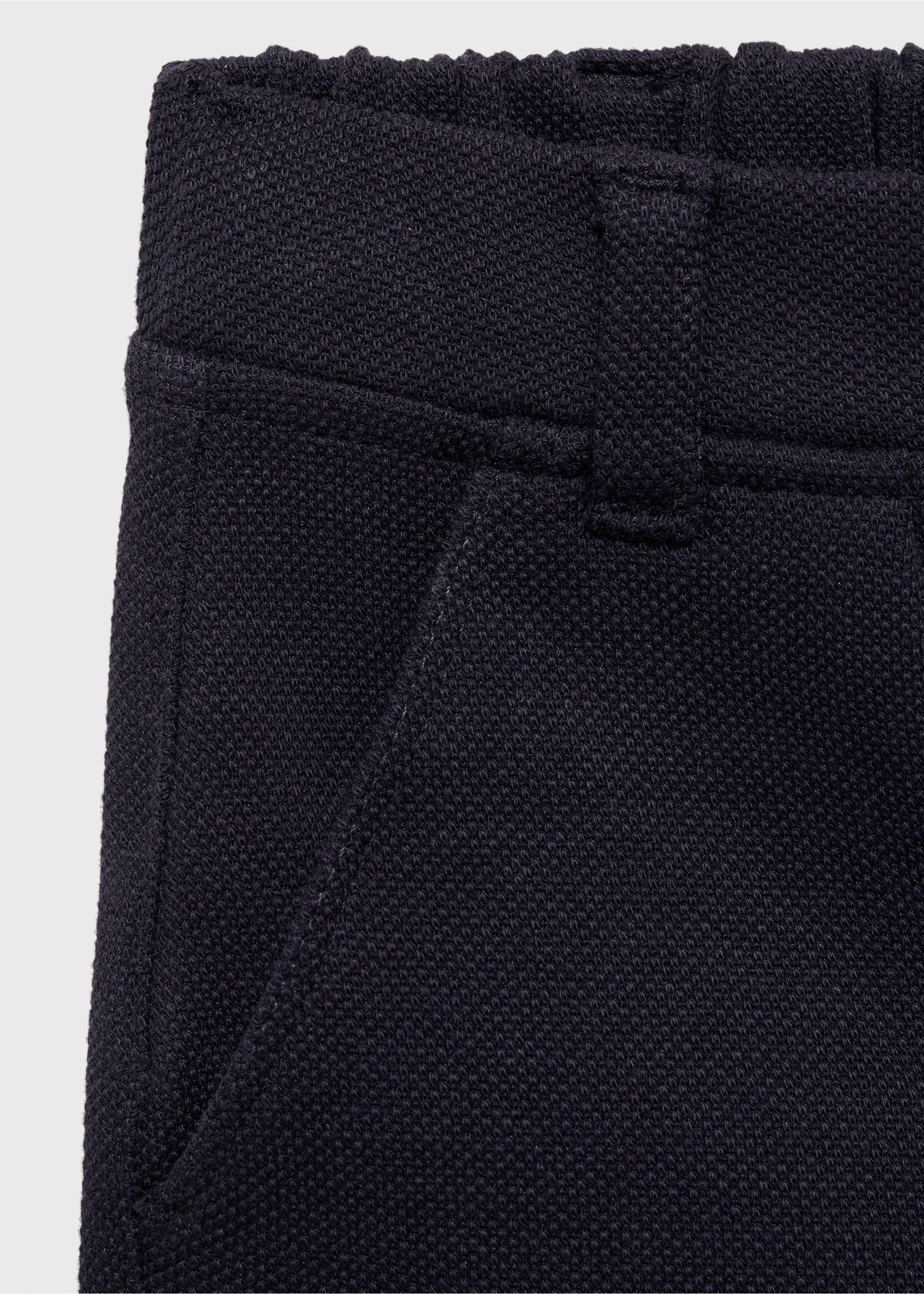 Bermudas algodón piqué - Detalle del artículo 8, Azul marino oscuro. Ref: 87075732-00.