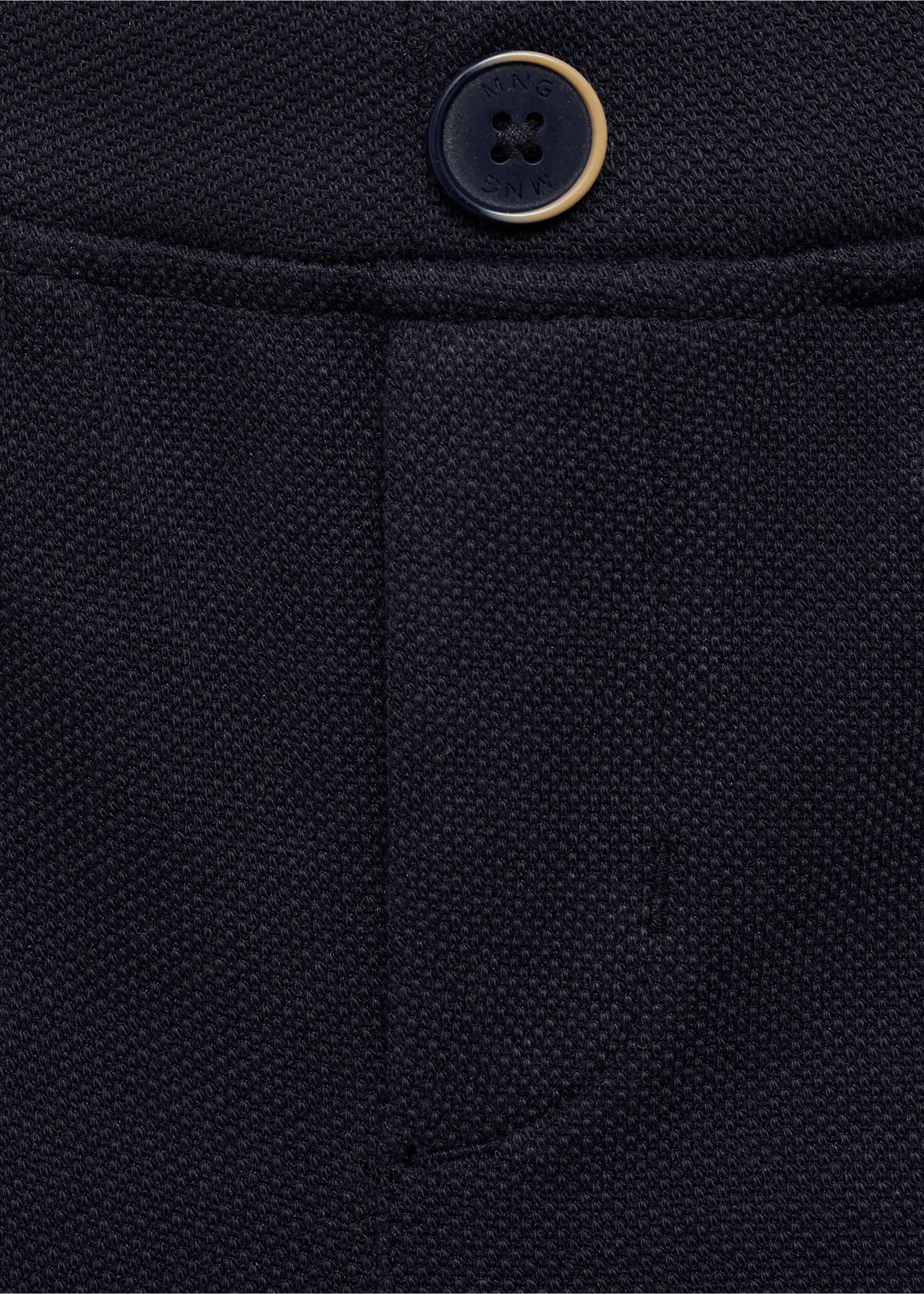 Bermudas algodón piqué - Detalle del artículo 0, Azul marino oscuro. Ref: 87075732-00.