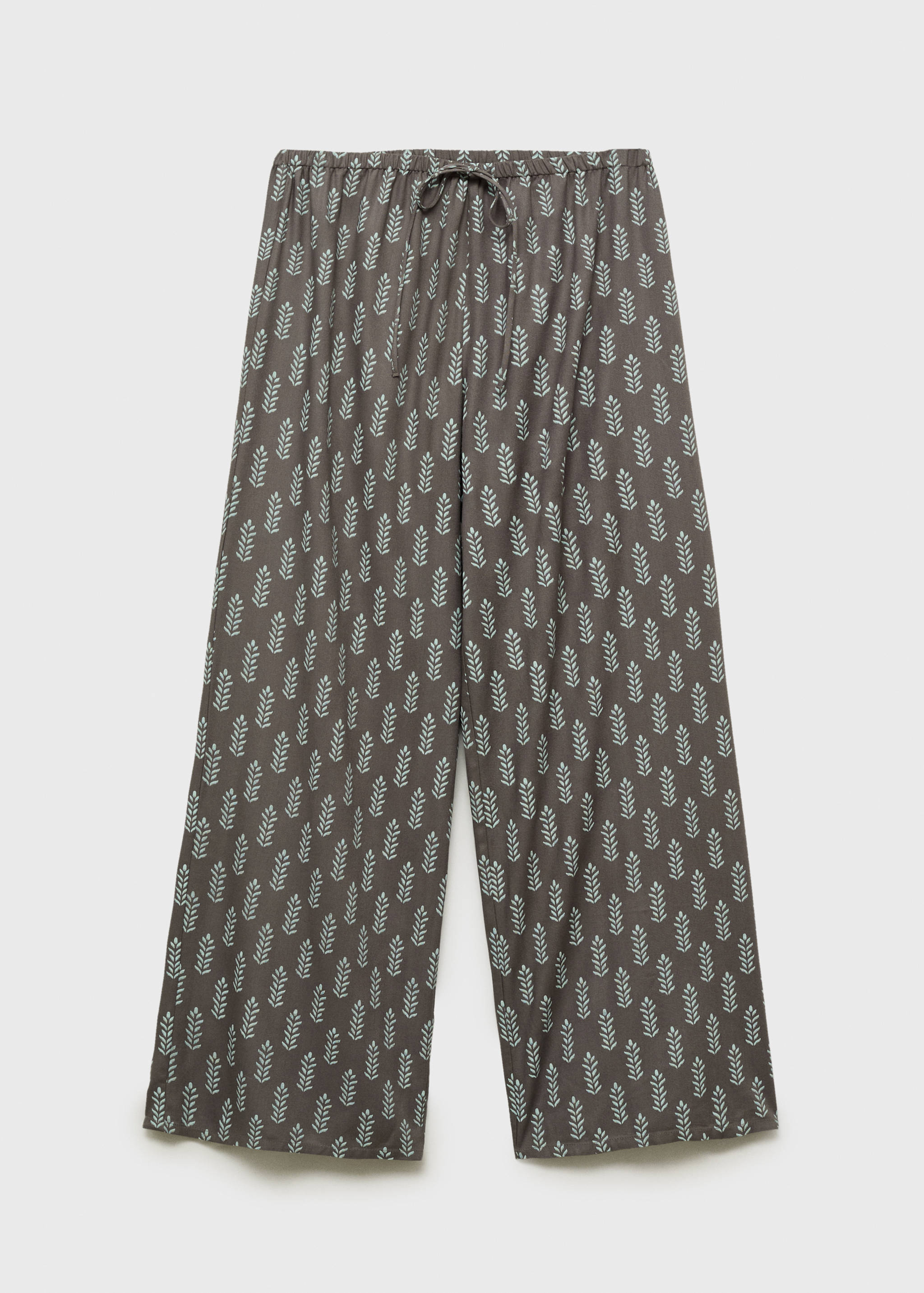 Printed straight trousers - Article without model