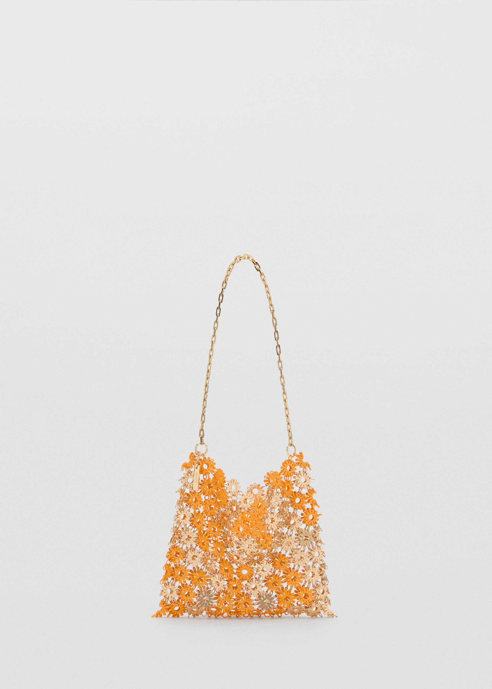 Shoulder bag with metallic flower - Article without model