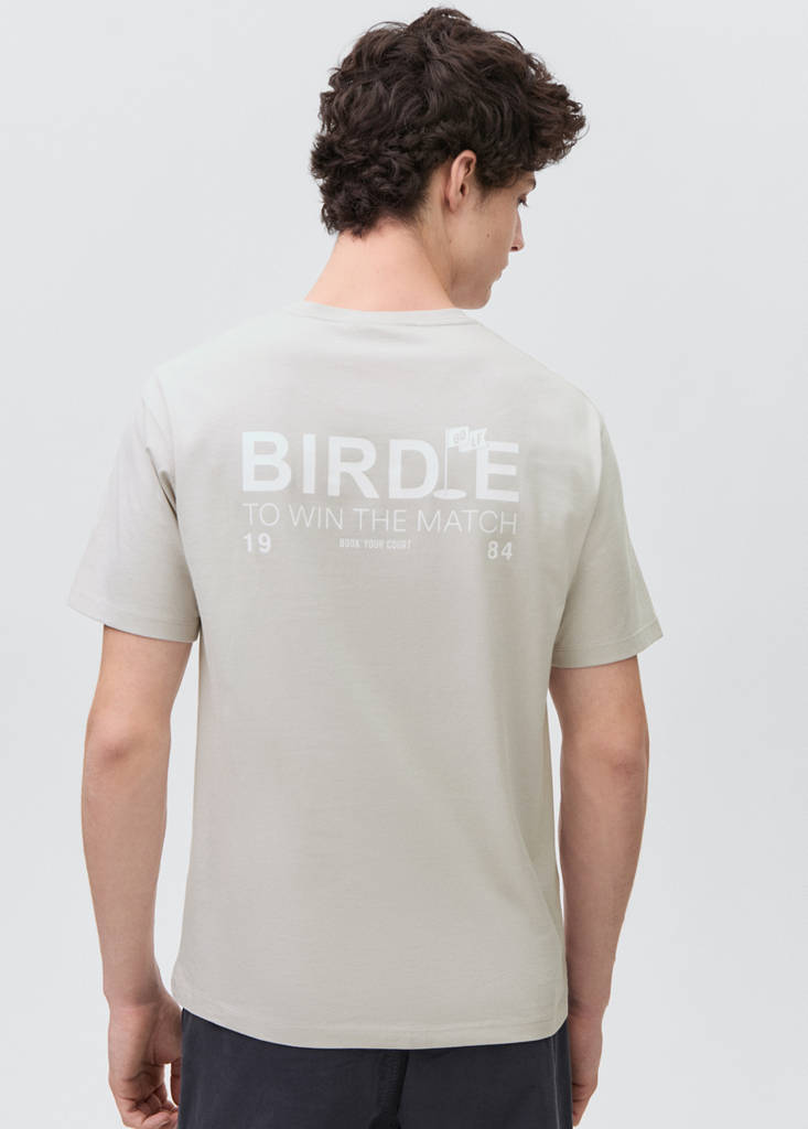 Short-sleeved printed t-shirt — Grey