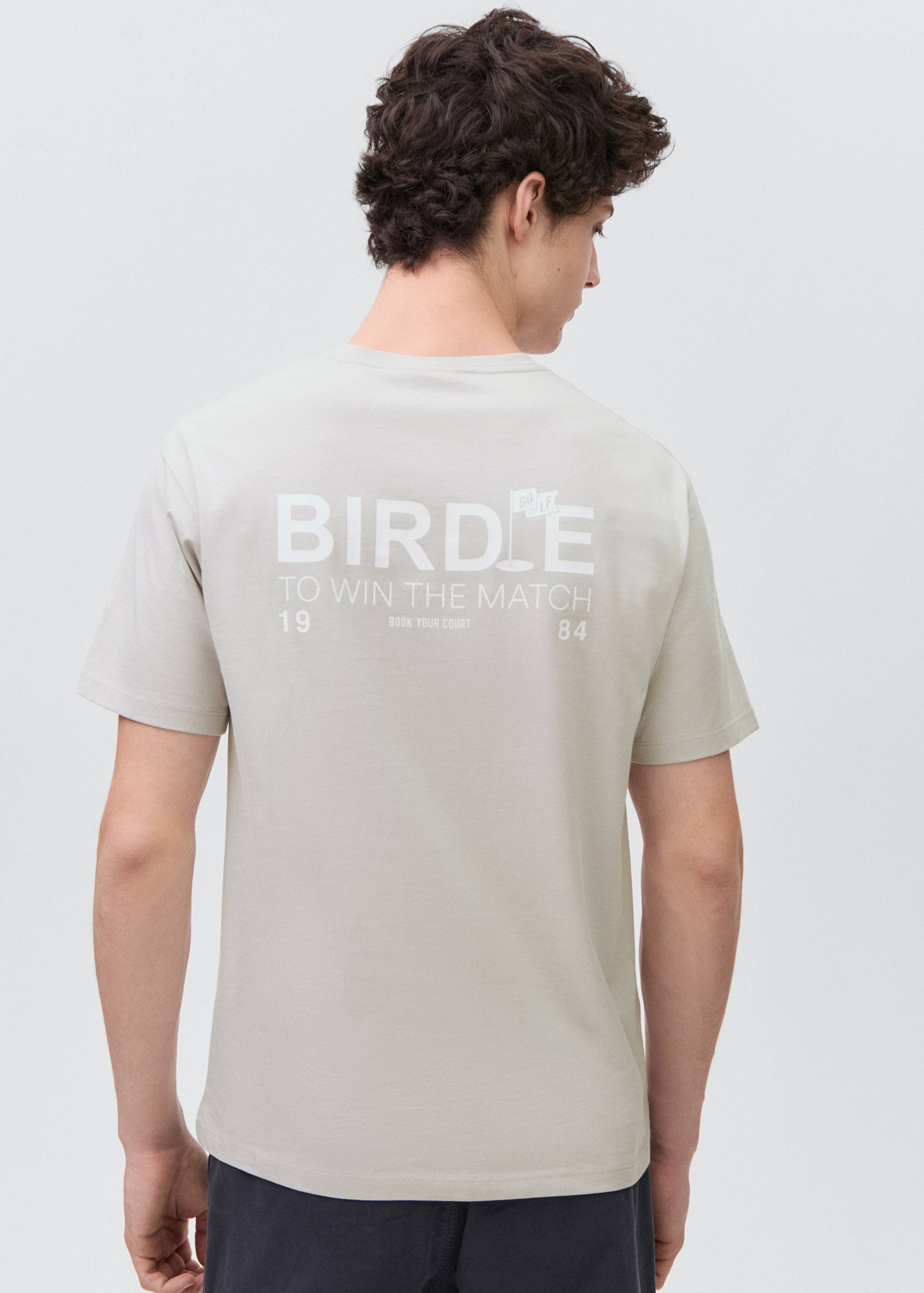 Short-sleeved printed t-shirt - Reverse of the article