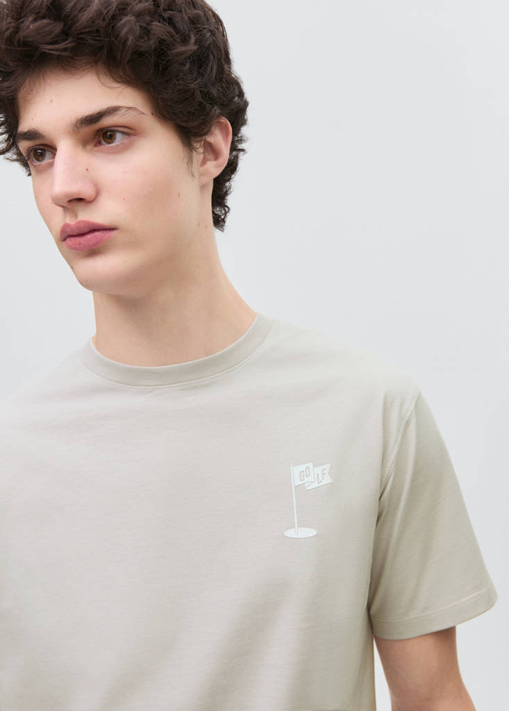 Short-sleeved printed t-shirt — Grey