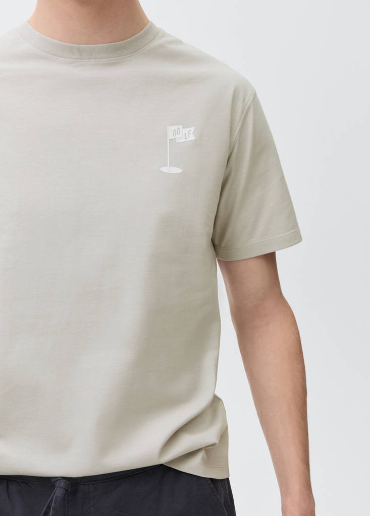 Short-sleeved printed t-shirt — Grey