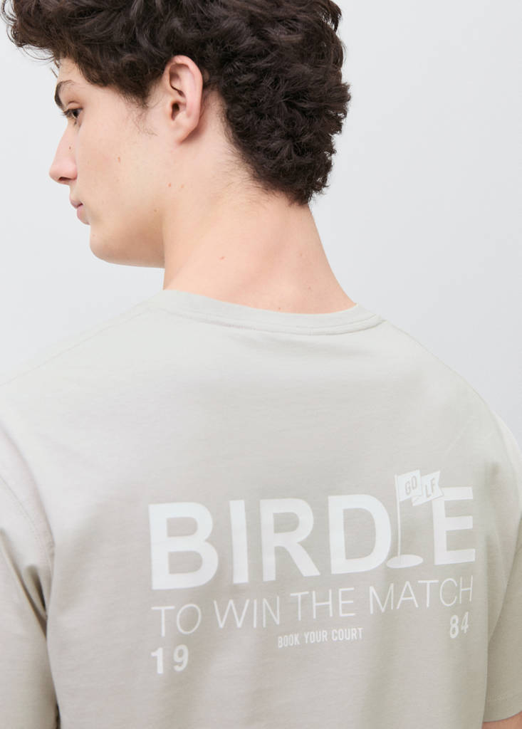 Short-sleeved printed t-shirt — Grey