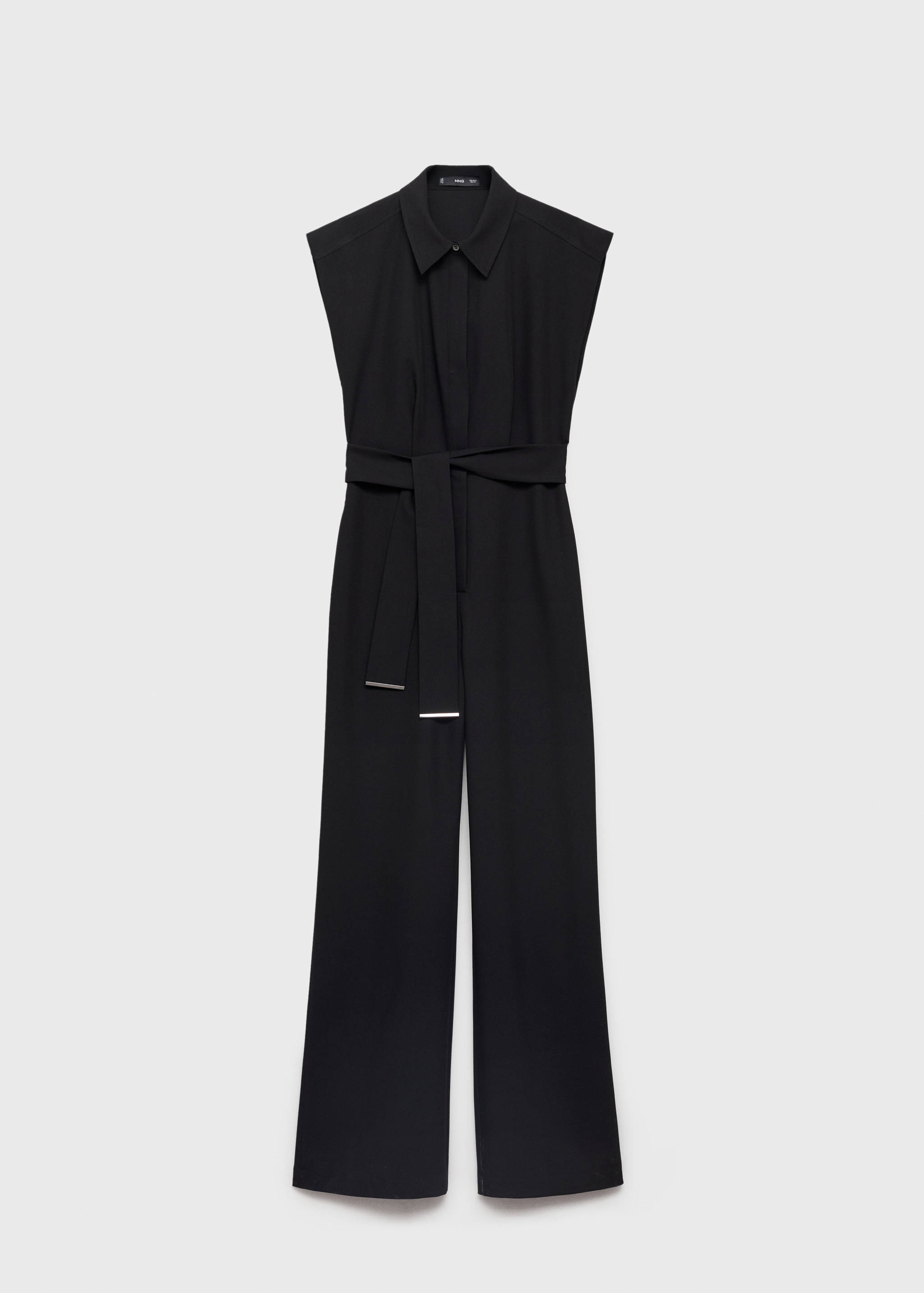 Straight-fit jumpsuit with belt - Article without model