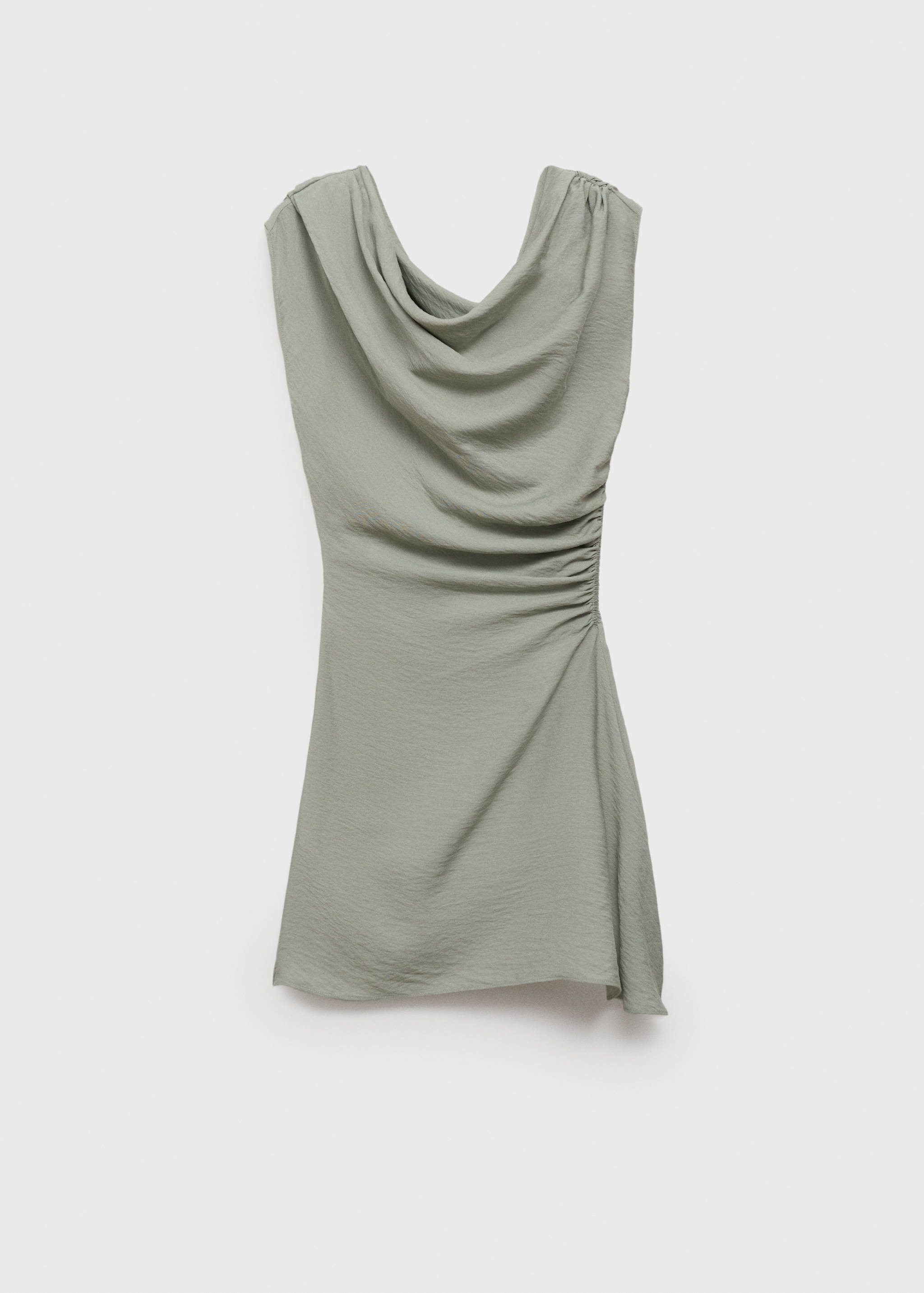 Asymmetrical draped short dress - Article without model