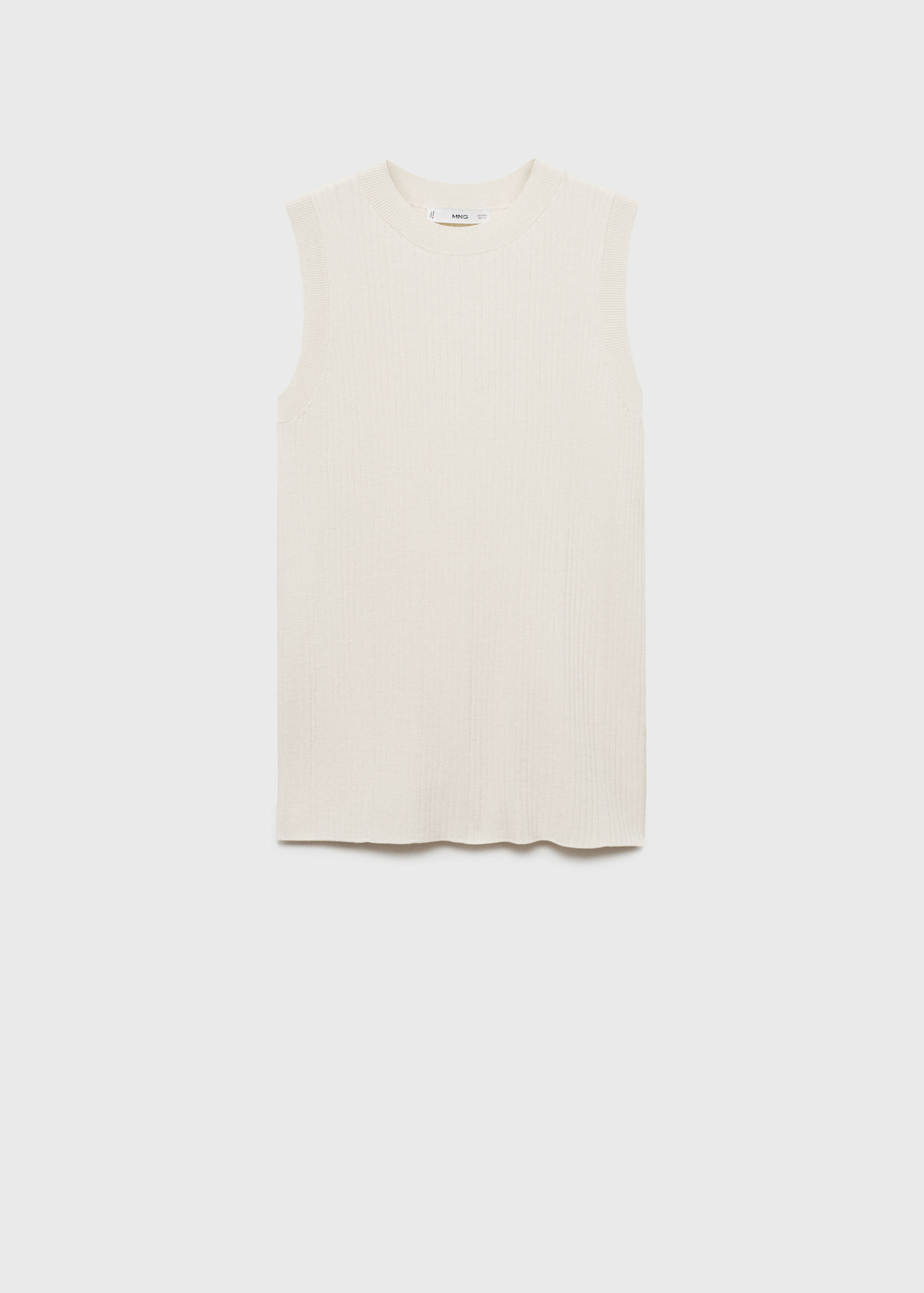 Ribbed top with openings - Article without model