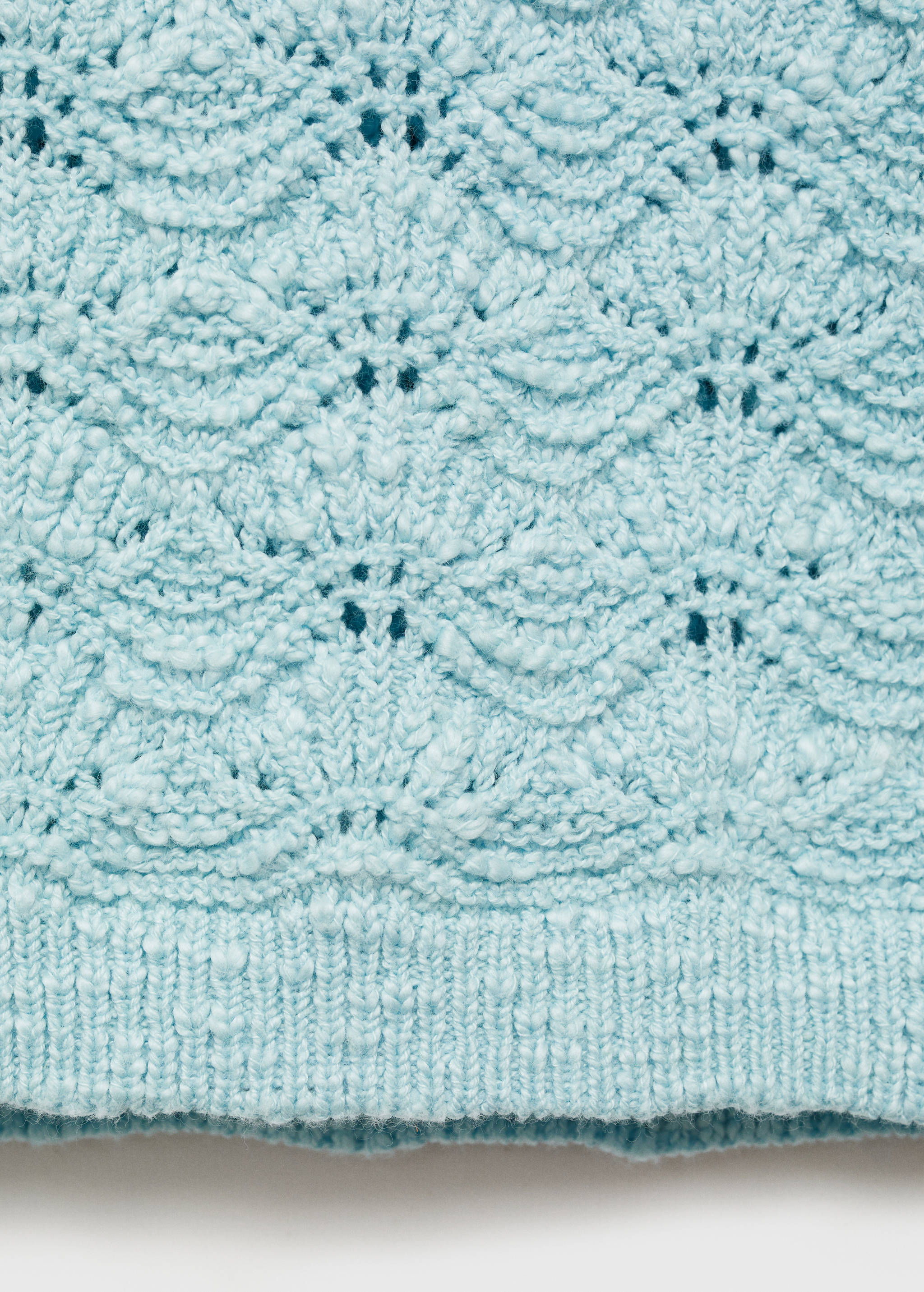 Pullover im Häkel-Style mit Polokragen - Detail des Artikels 0