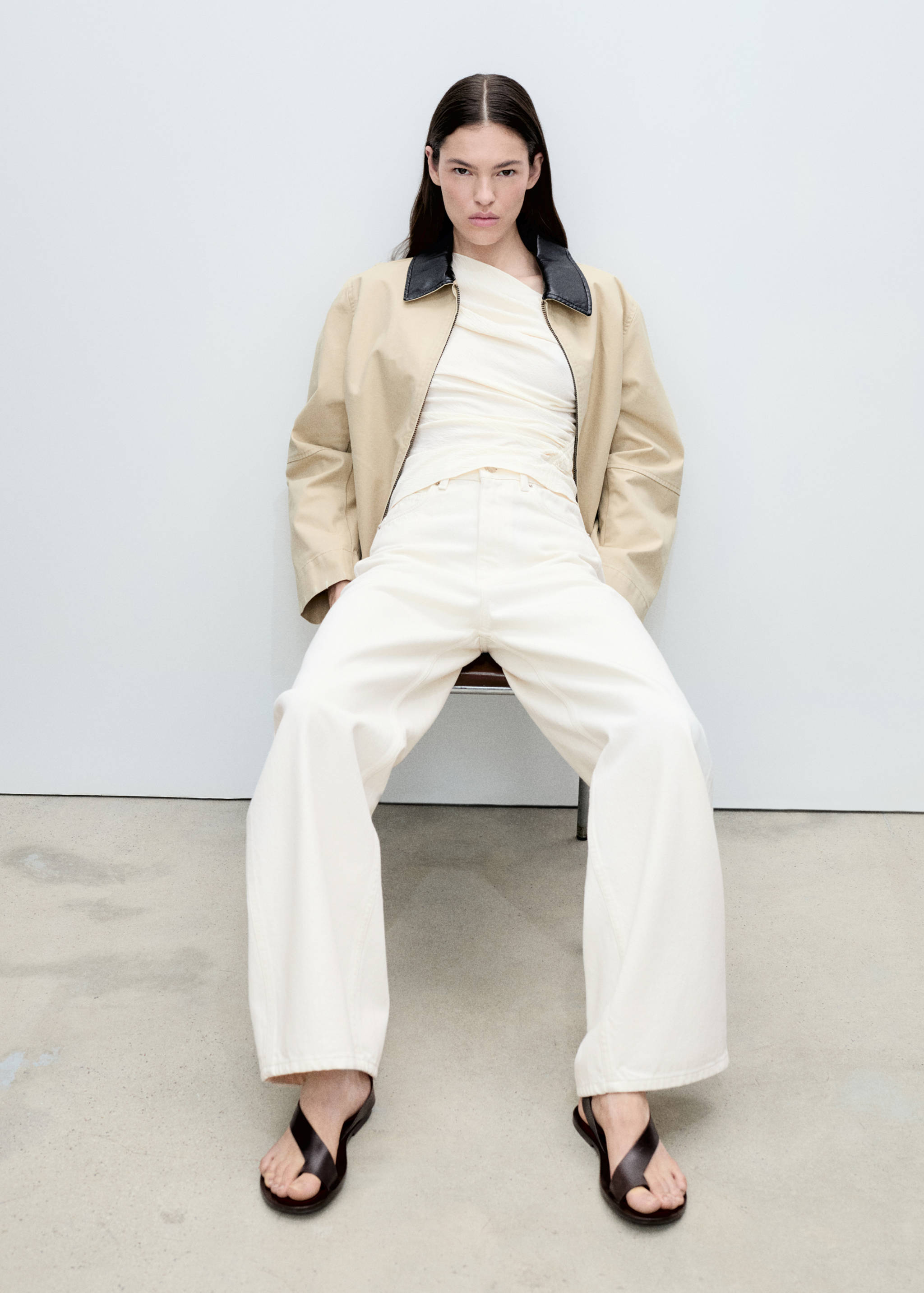 Asymmetric ruched top - Details of the article 2