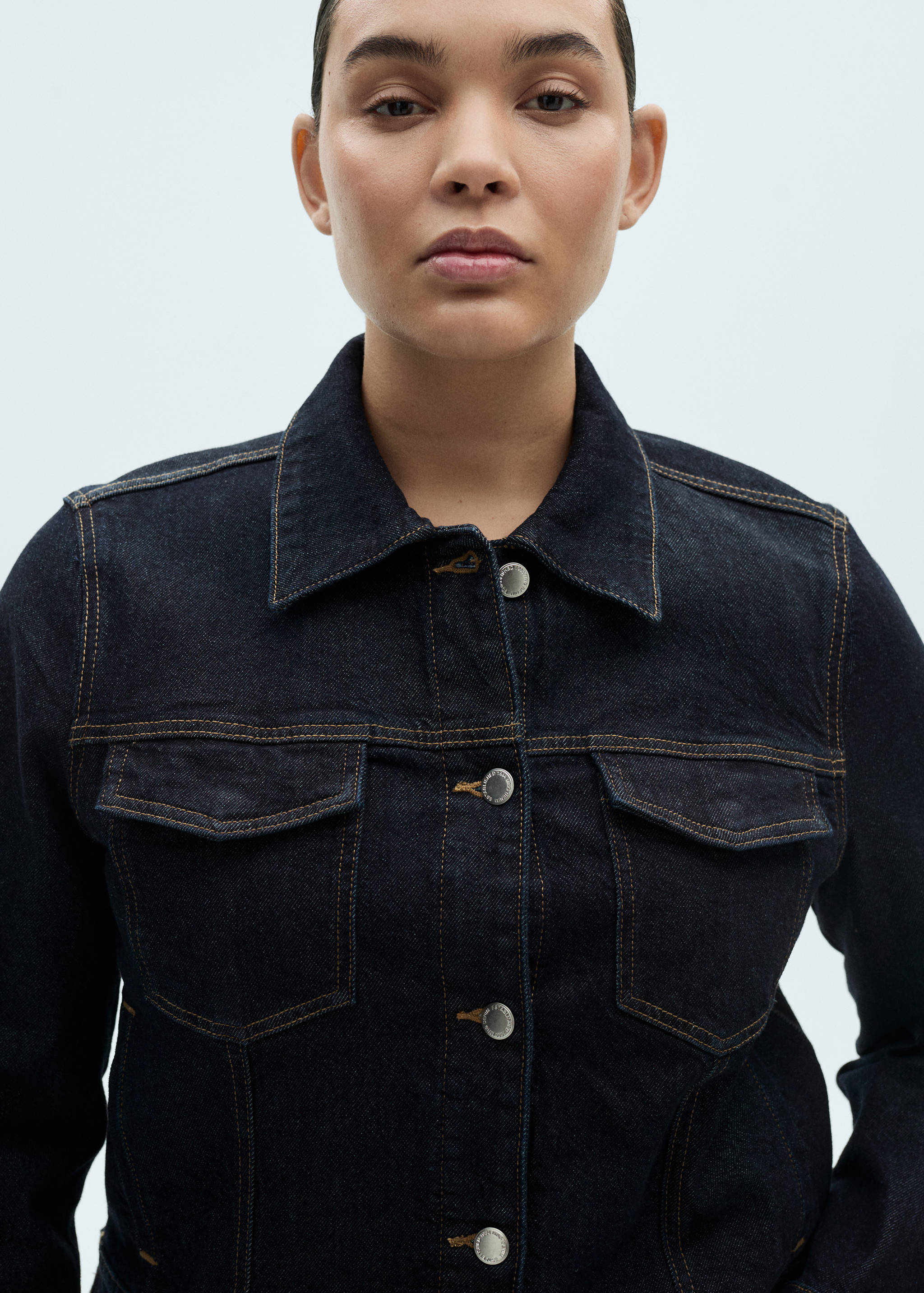 Casaco de ganga com bolsos - Pormenor do artigo 4